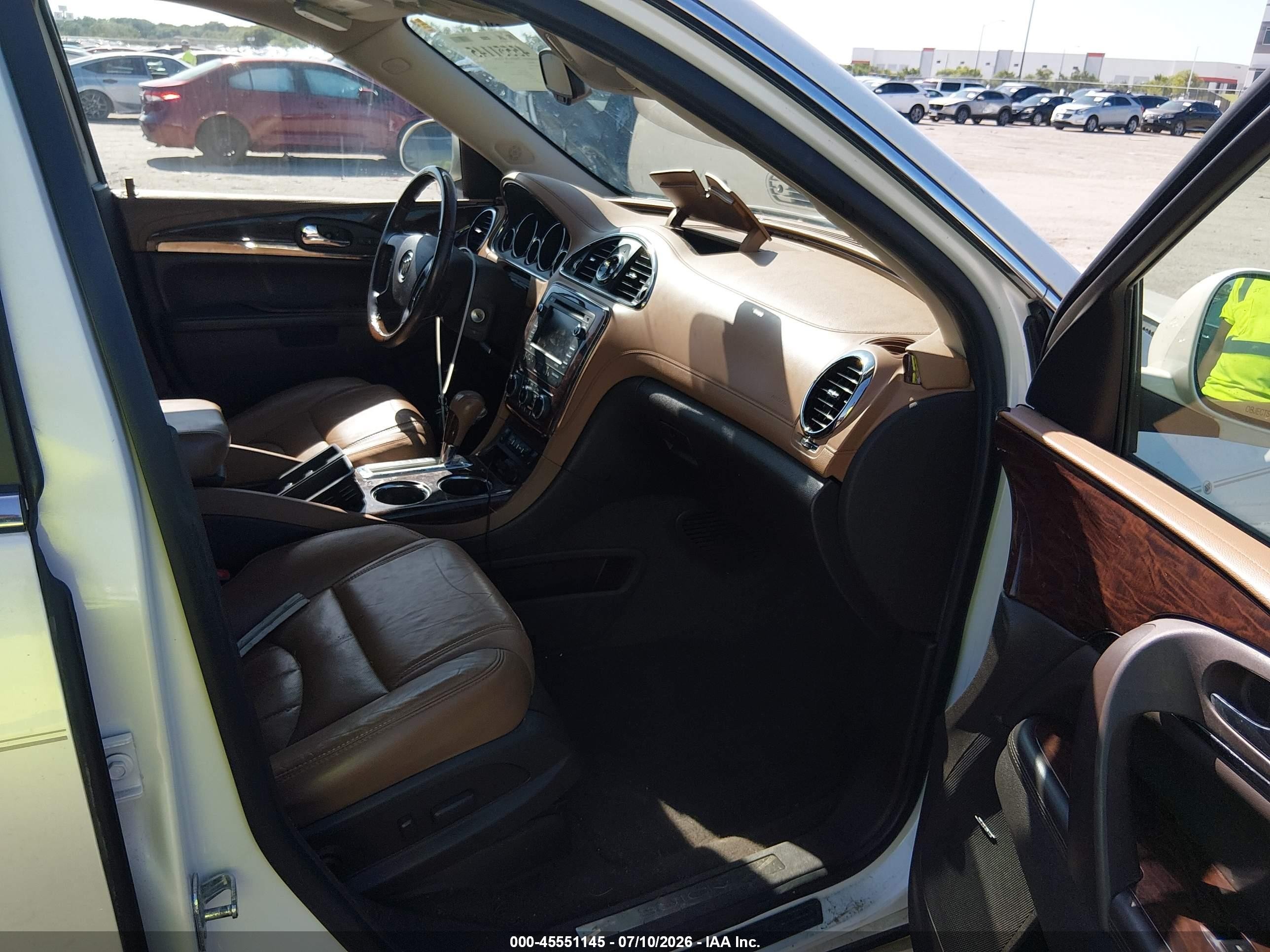 2015 Buick Enclave Premium White vin: 5GAKRCKD8FJ321966