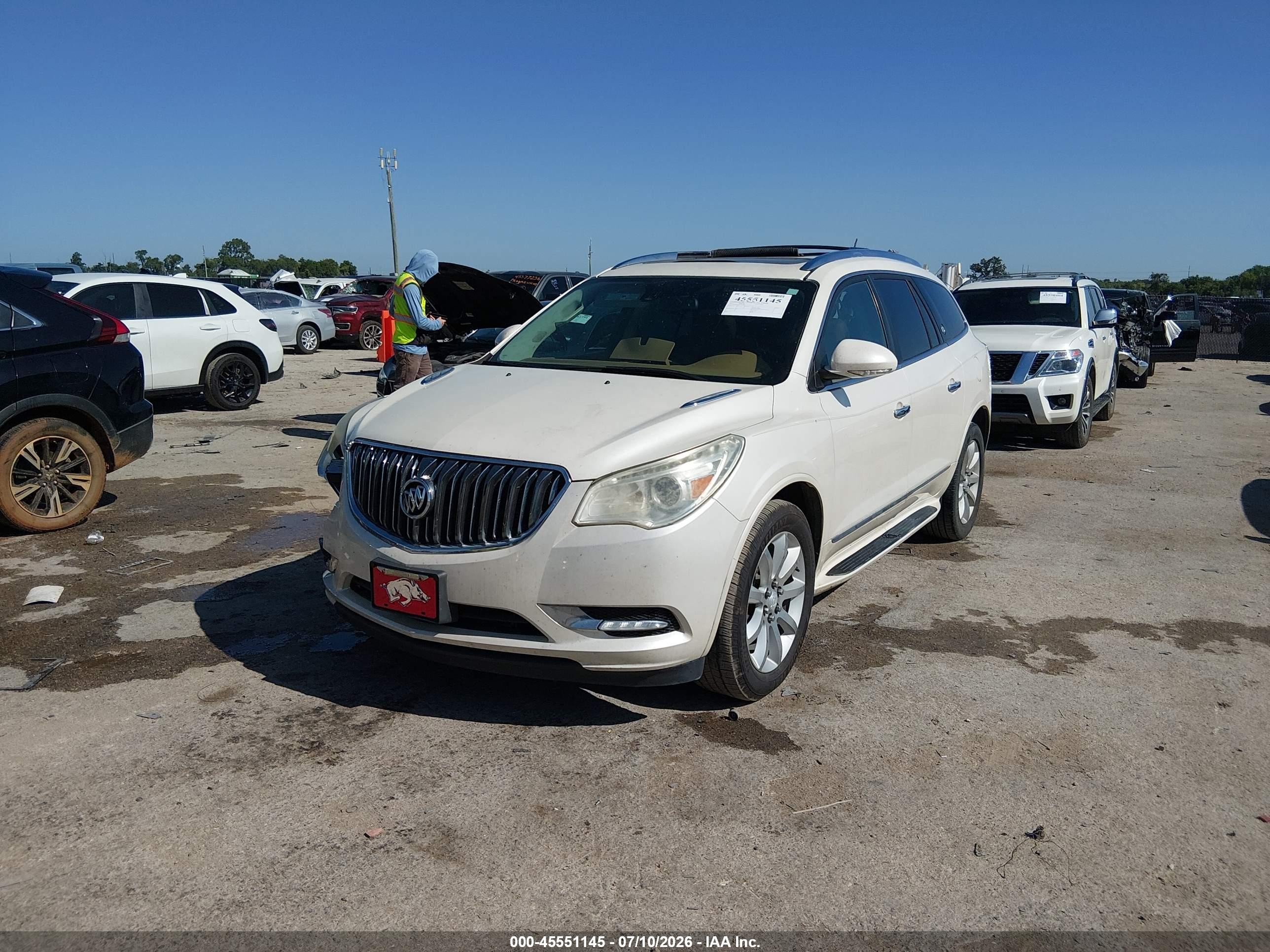 2015 Buick Enclave Premium White vin: 5GAKRCKD8FJ321966