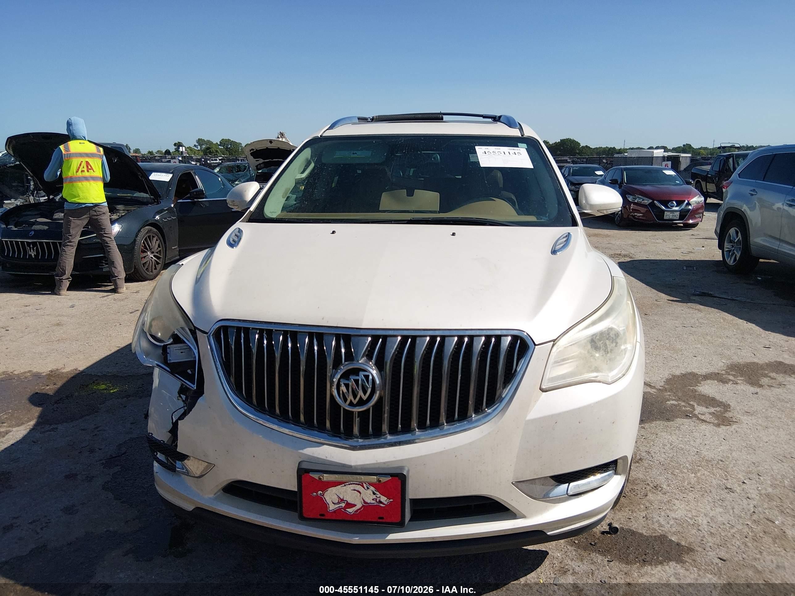 2015 Buick Enclave Premium White vin: 5GAKRCKD8FJ321966