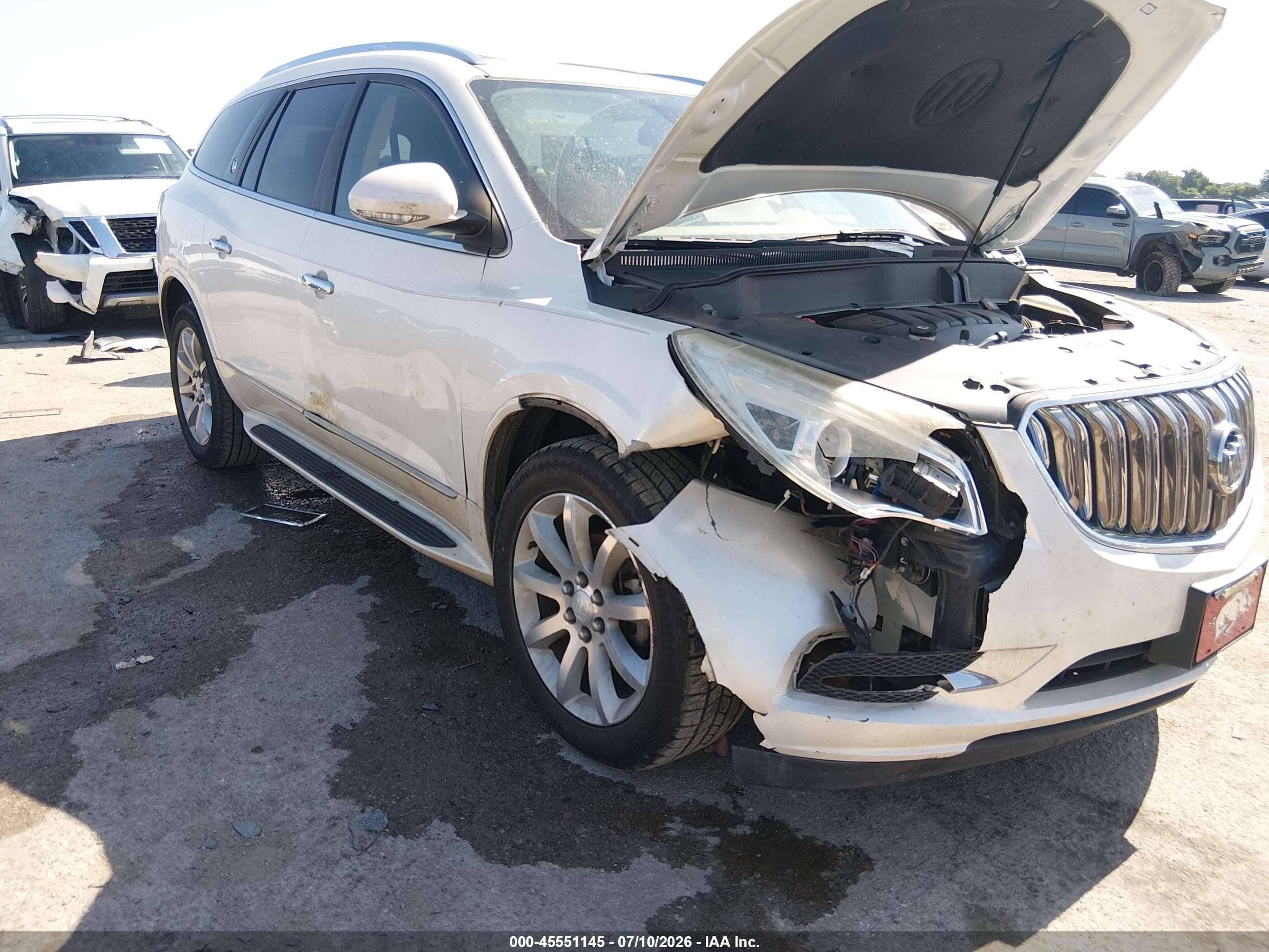 2015 Buick Enclave Premium White vin: 5GAKRCKD8FJ321966