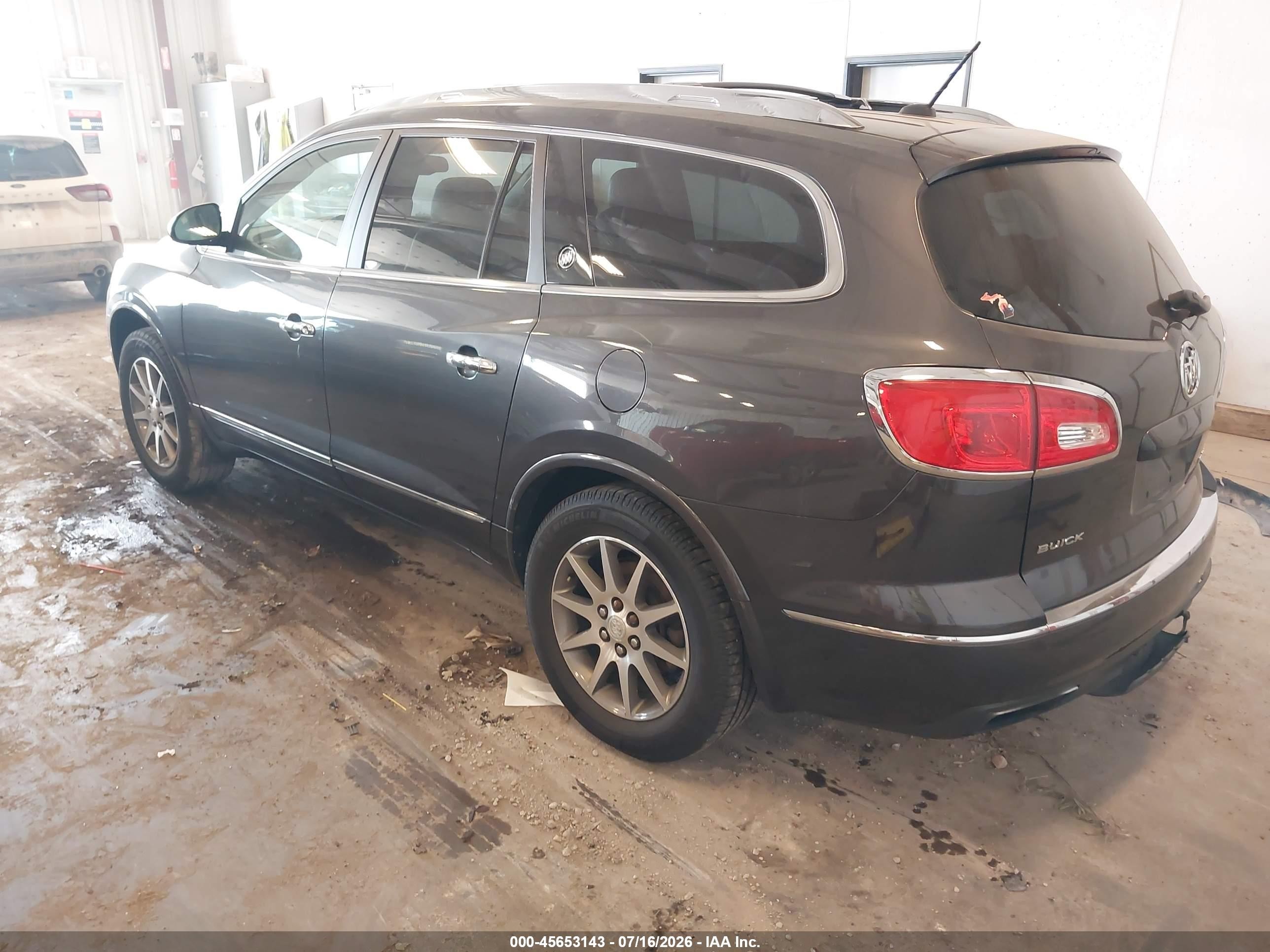2013 Buick Enclave Leather Gray vin: 5GAKRCKD9DJ108716