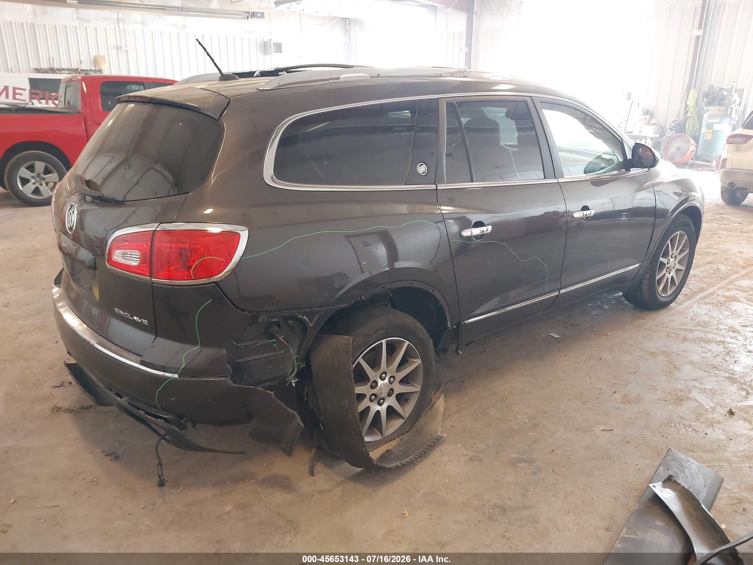 2013 Buick Enclave Leather Gray vin: 5GAKRCKD9DJ108716