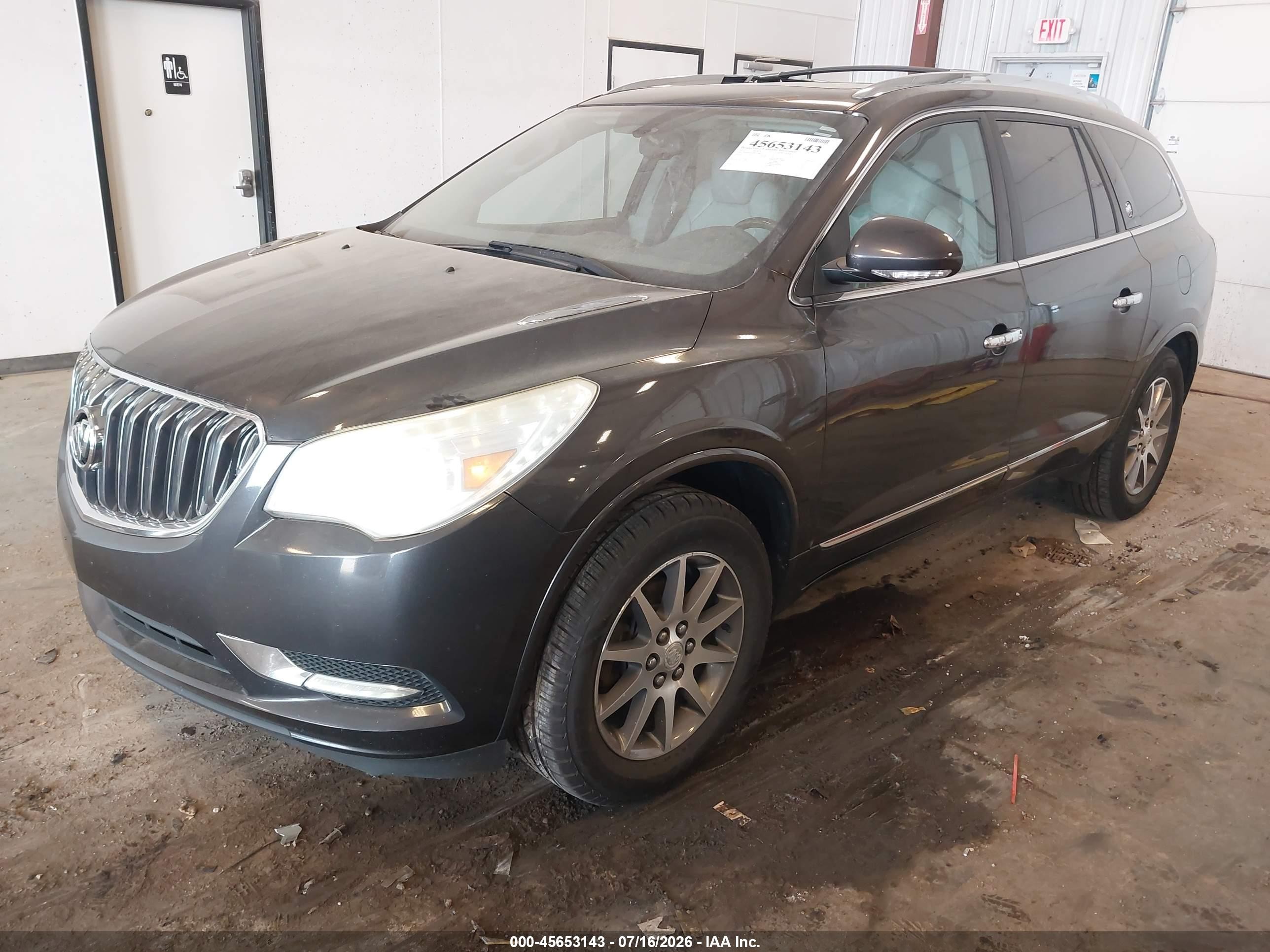 2013 Buick Enclave Leather Gray vin: 5GAKRCKD9DJ108716