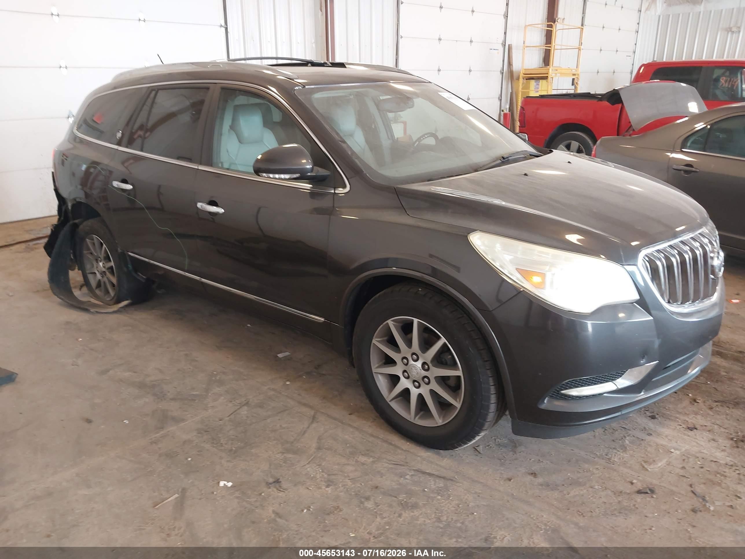 2013 Buick Enclave Leather Gray vin: 5GAKRCKD9DJ108716