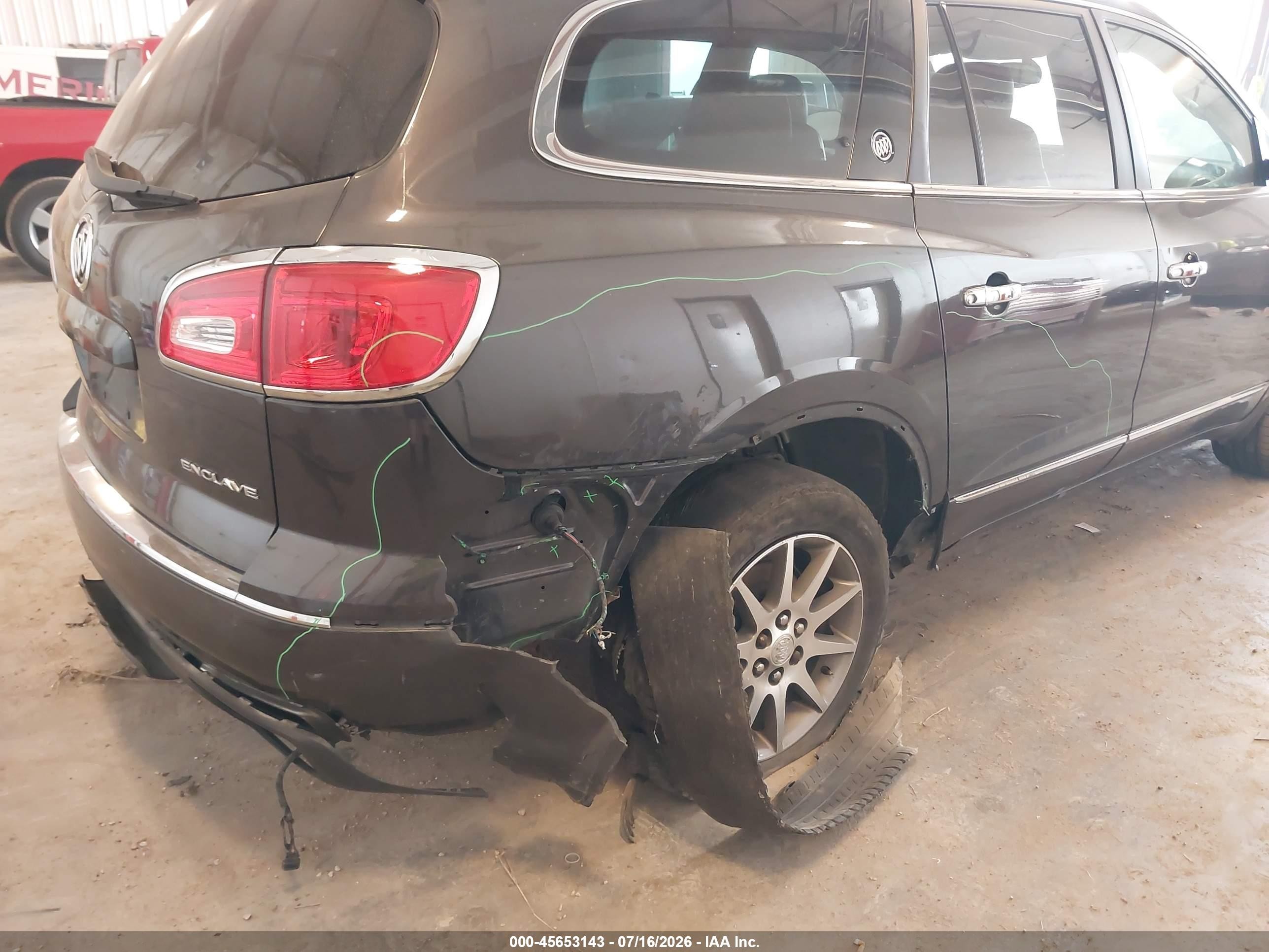 2013 Buick Enclave Leather Gray vin: 5GAKRCKD9DJ108716