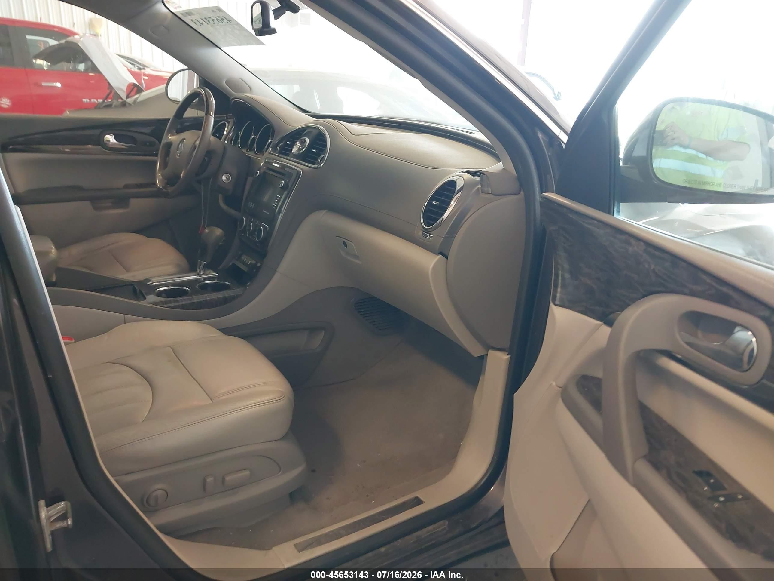 2013 Buick Enclave Leather Gray vin: 5GAKRCKD9DJ108716