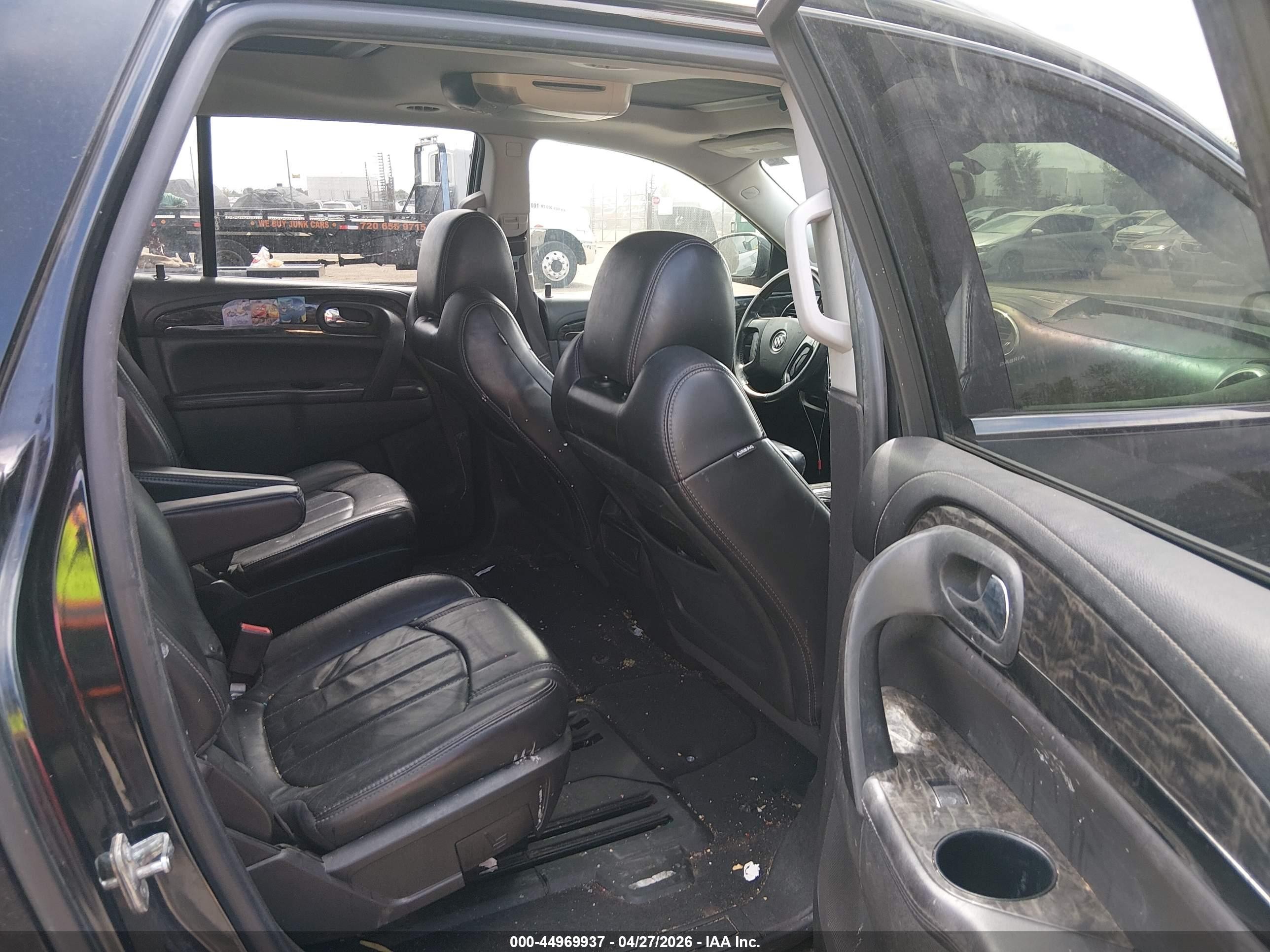 2013 Buick Enclave Leather Black vin: 5GAKRCKD9DJ158371