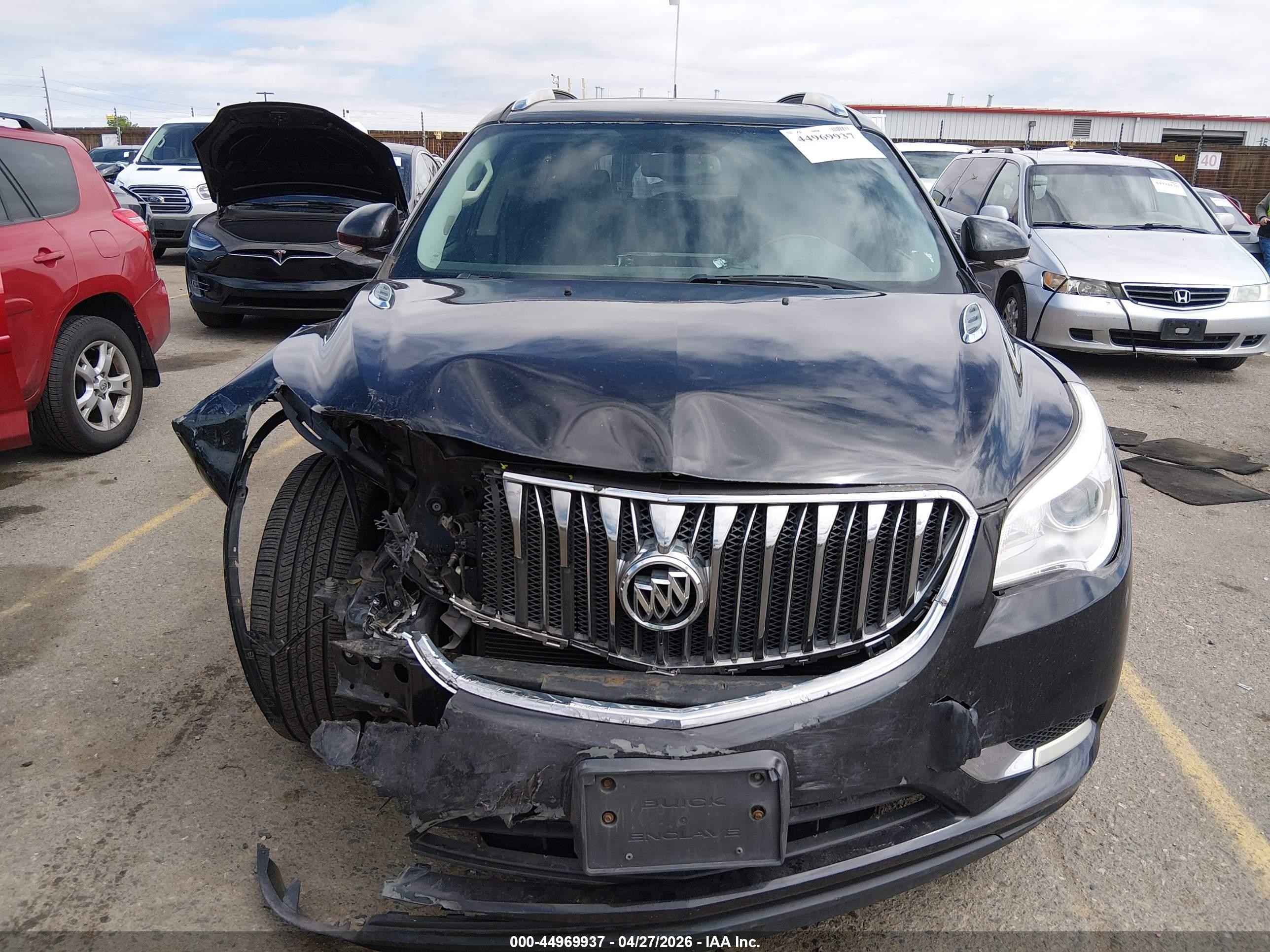 2013 Buick Enclave Leather Black vin: 5GAKRCKD9DJ158371