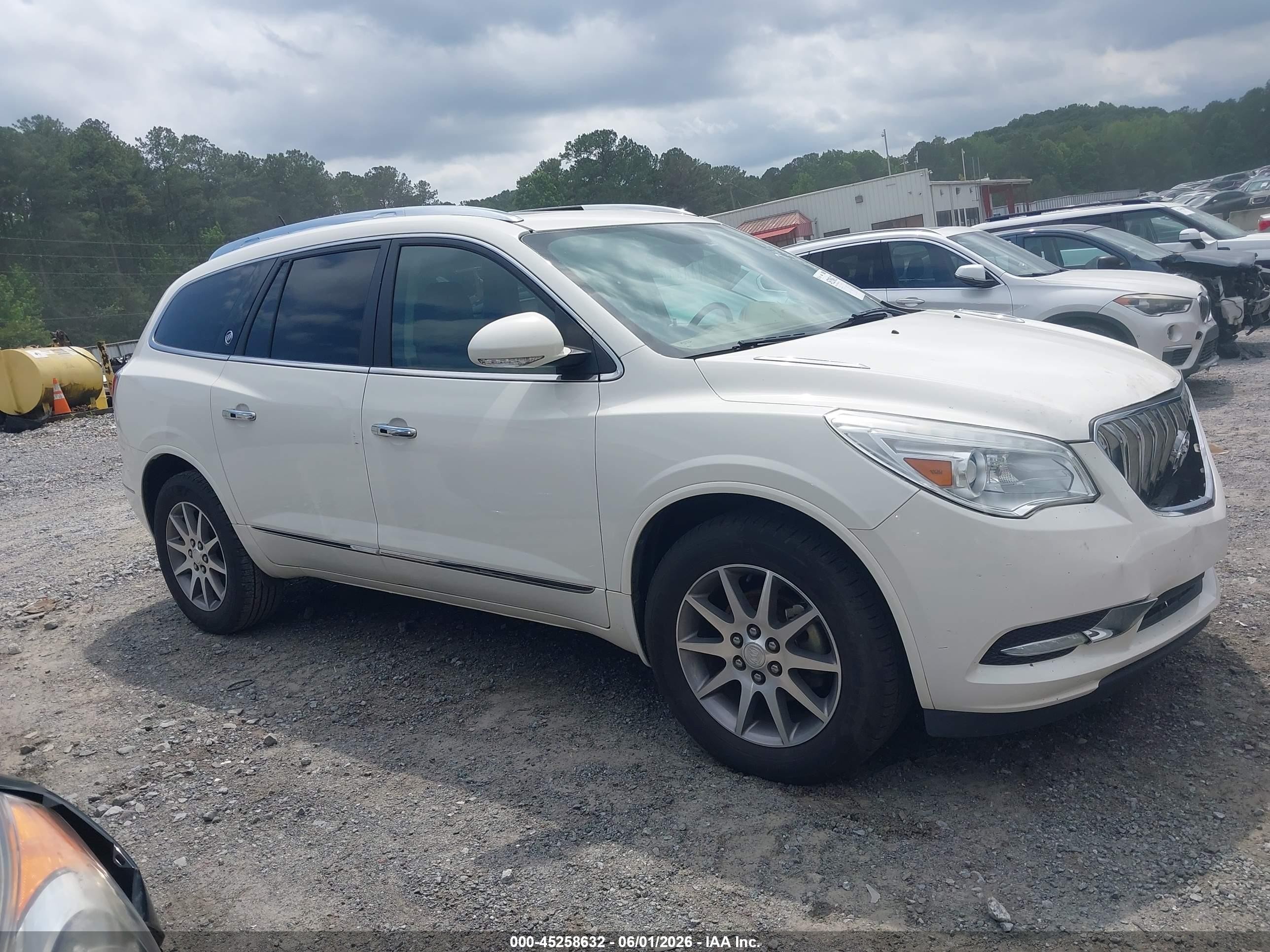 2013 Buick Enclave Leather White vin: 5GAKRCKD9DJ237412