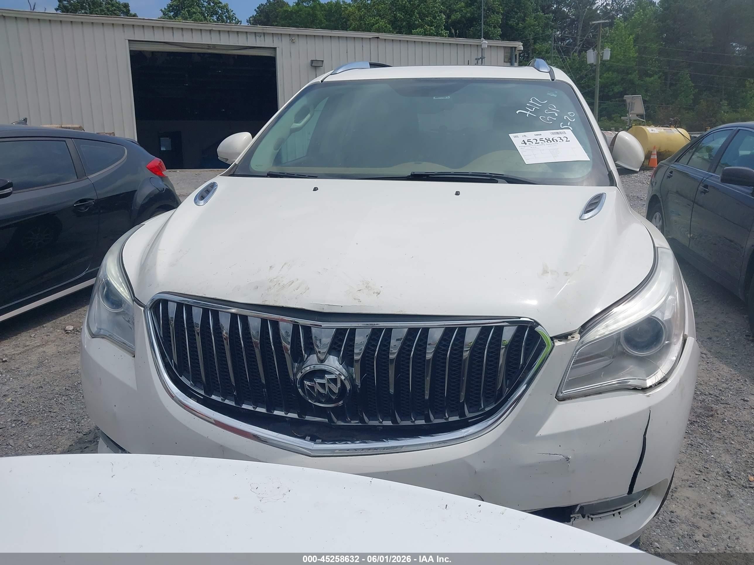 2013 Buick Enclave Leather White vin: 5GAKRCKD9DJ237412