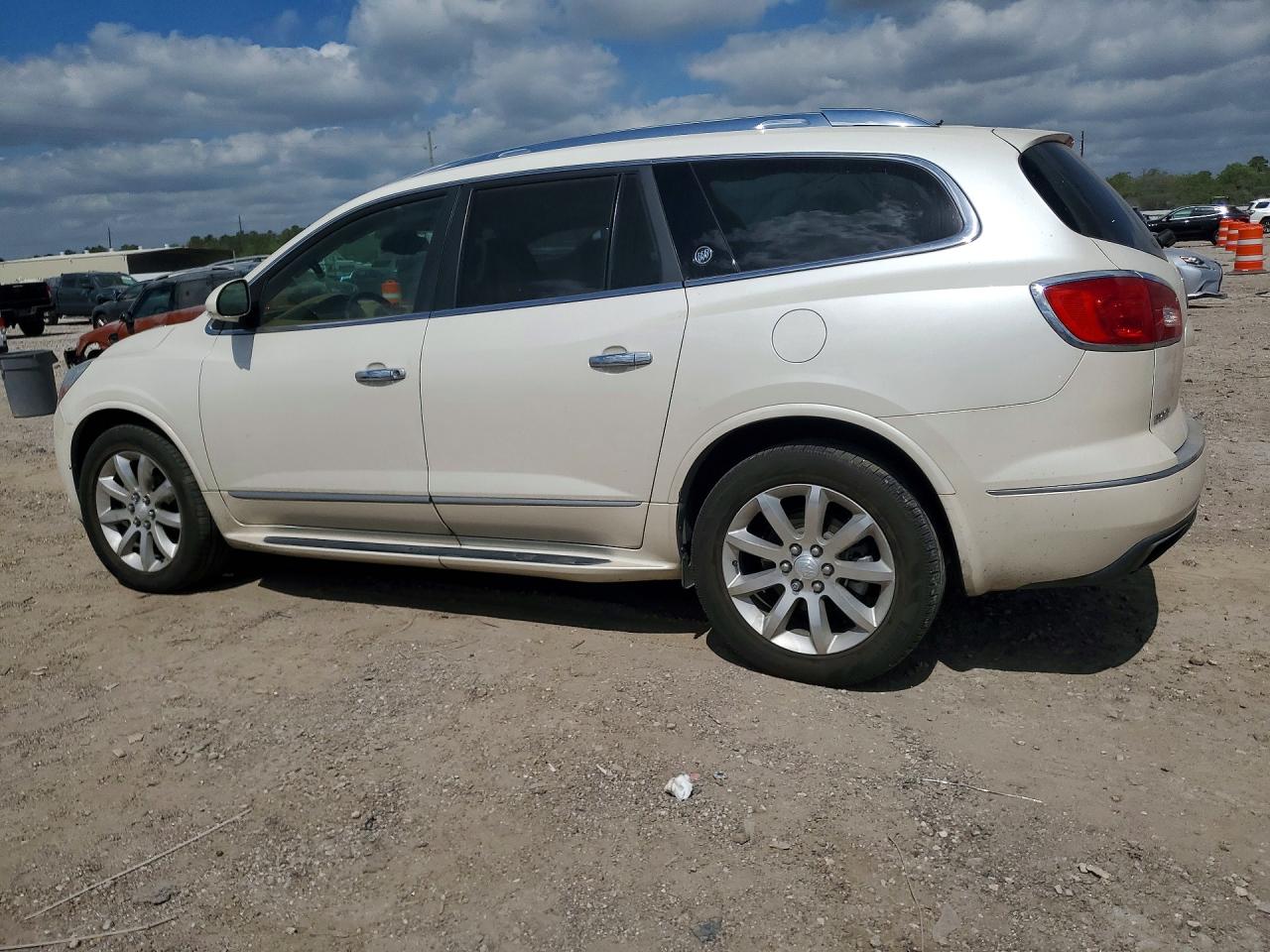 2014 Buick Enclave White vin: 5GAKRCKD9EJ338208
