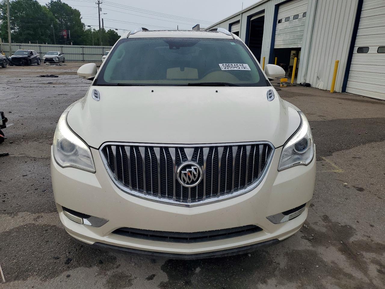 2014 Buick Enclave White vin: 5GAKRCKD9EJ342761