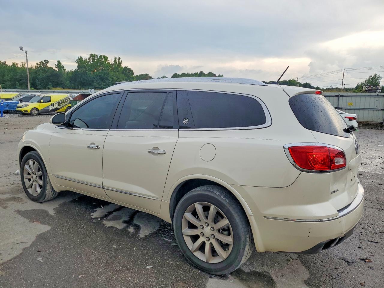 2014 Buick Enclave White vin: 5GAKRCKD9EJ342761