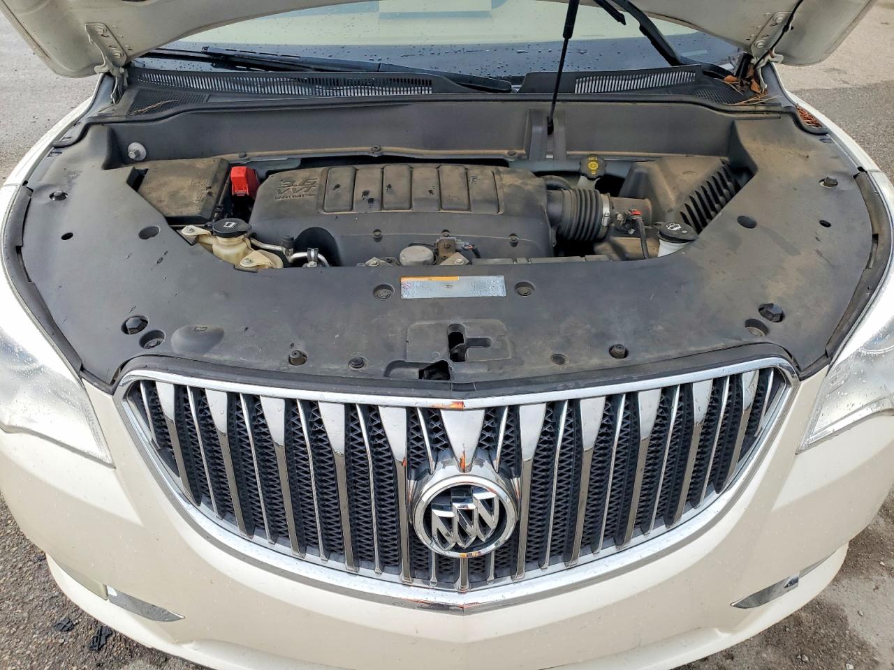 2014 Buick Enclave White vin: 5GAKRCKD9EJ342761