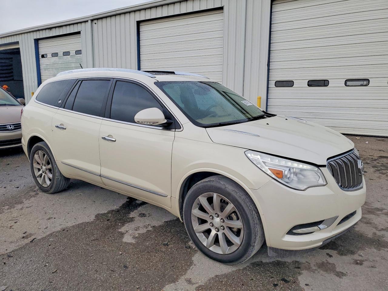 2014 Buick Enclave White vin: 5GAKRCKD9EJ342761