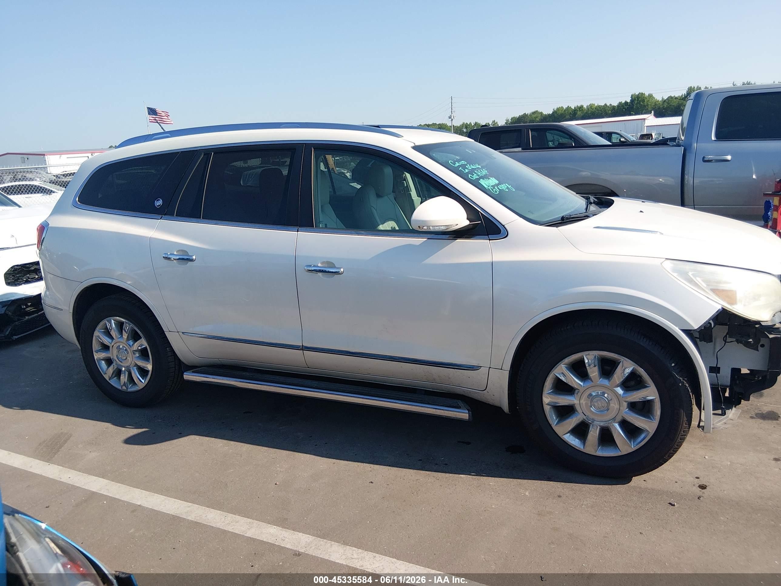 2015 Buick Enclave Premium White vin: 5GAKRCKD9FJ146952