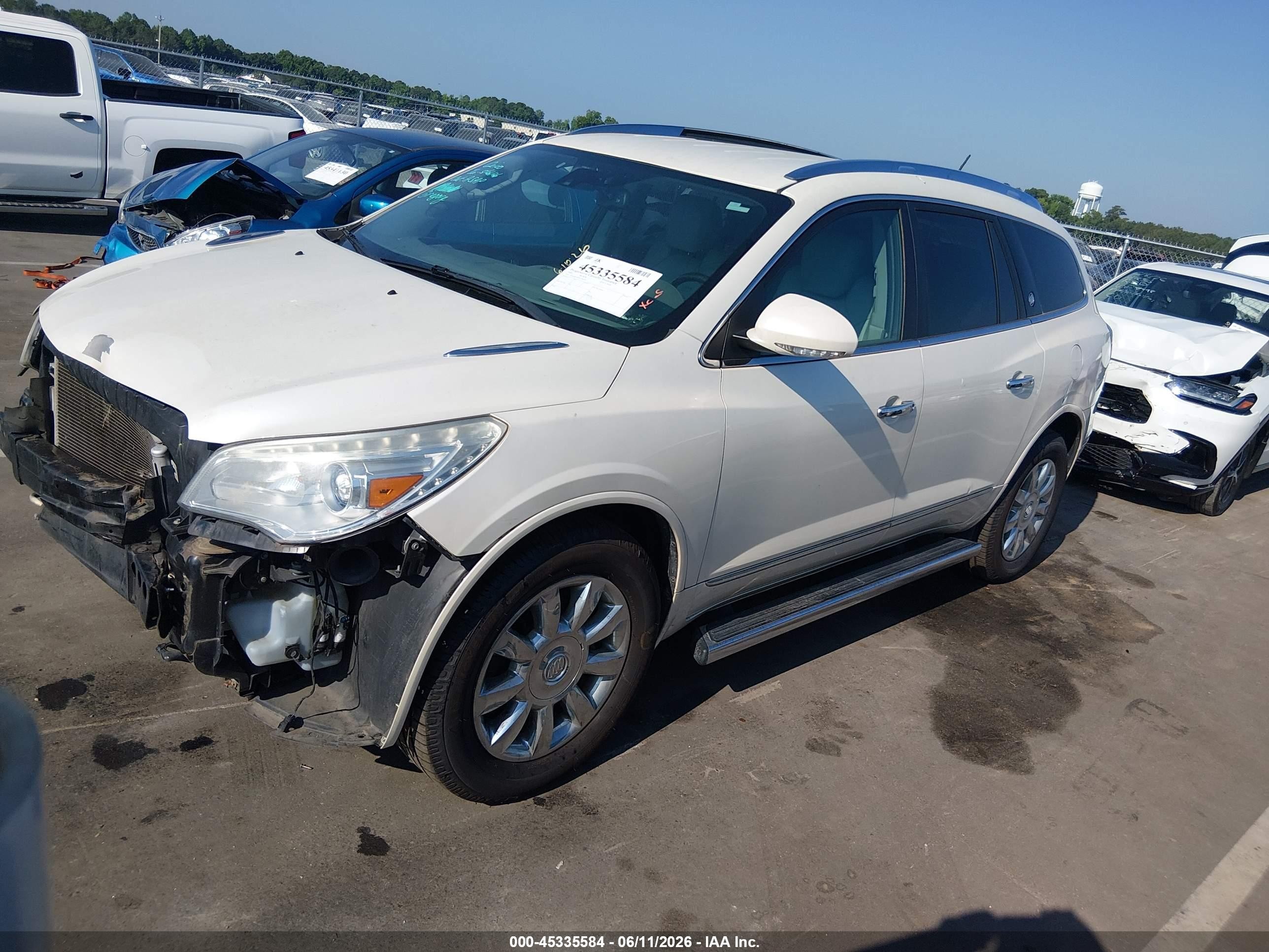 2015 Buick Enclave Premium White vin: 5GAKRCKD9FJ146952