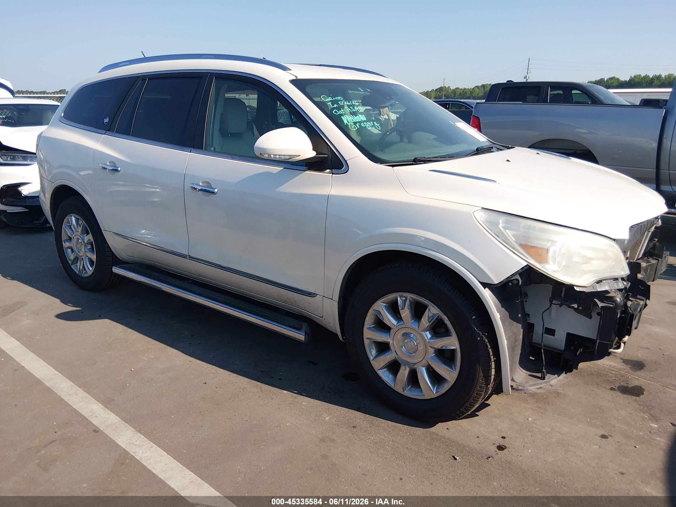 2015 Buick Enclave Premium White vin: 5GAKRCKD9FJ146952