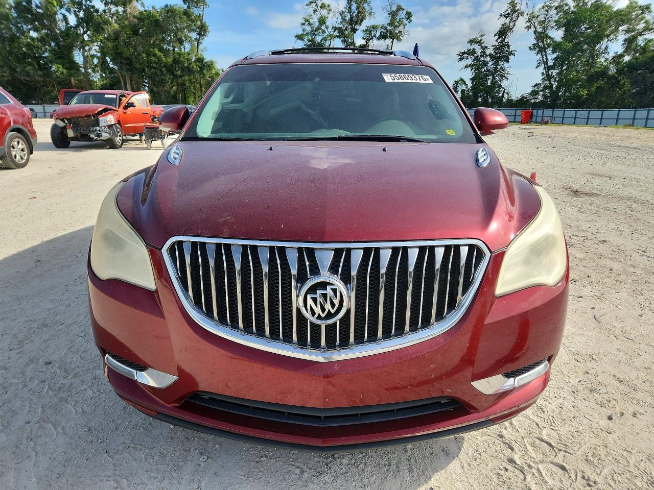 2015 Buick Enclave Red vin: 5GAKRCKD9FJ314895