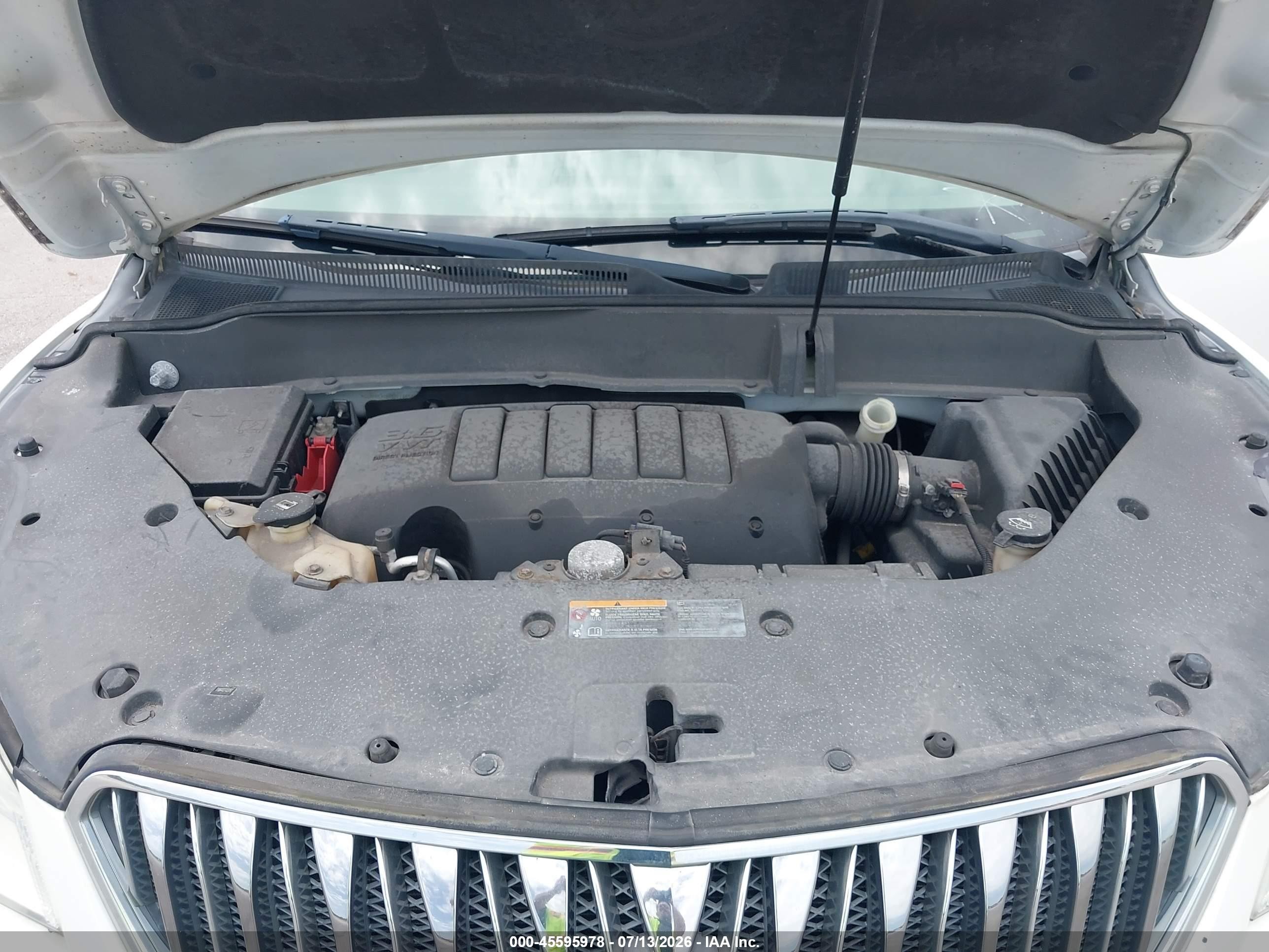 2013 Buick Enclave Leather Белый vin: 5GAKRCKDXDJ216634