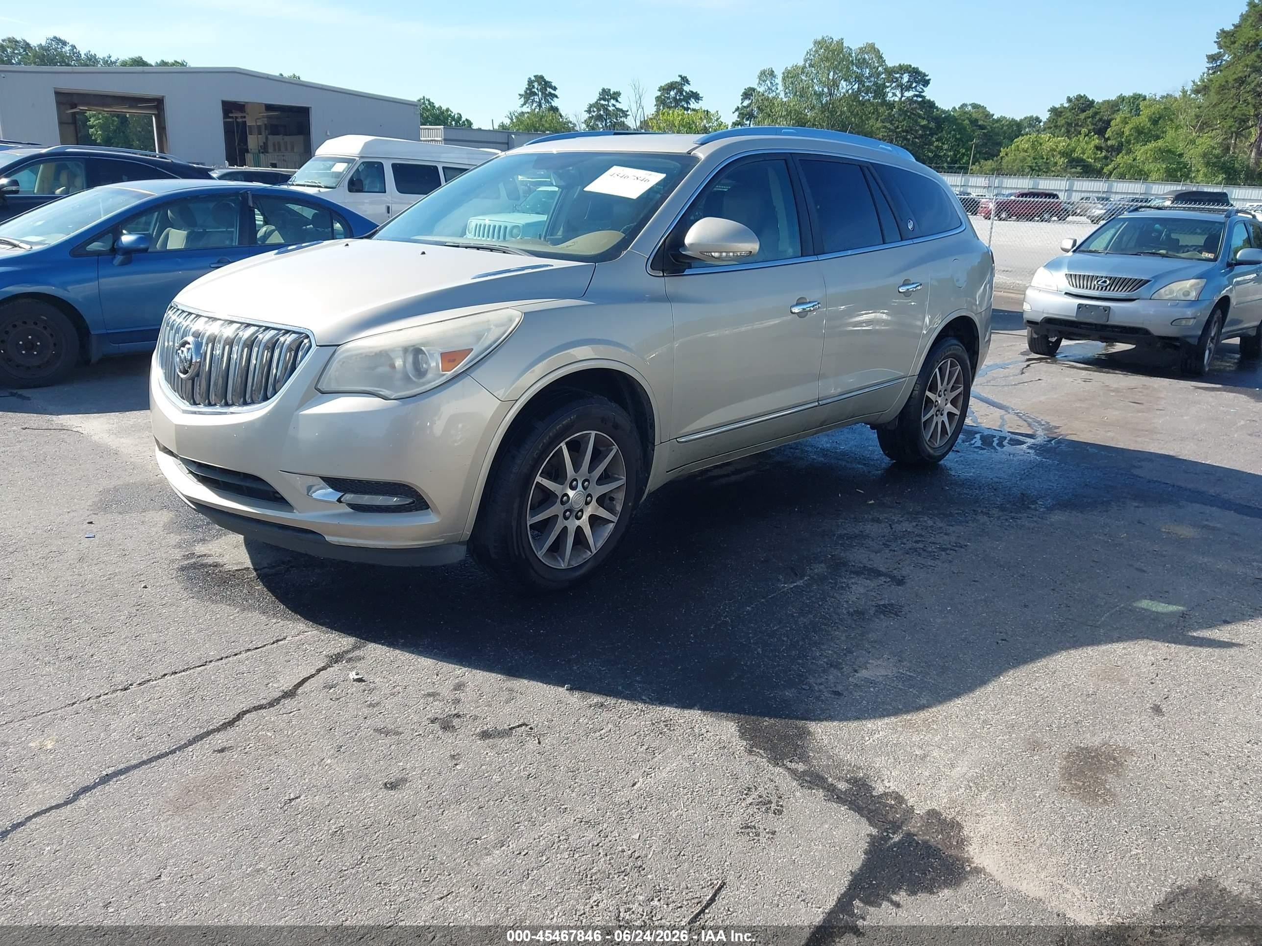 2013 Buick Enclave Leather Beige vin: 5GAKRCKDXDJ266191