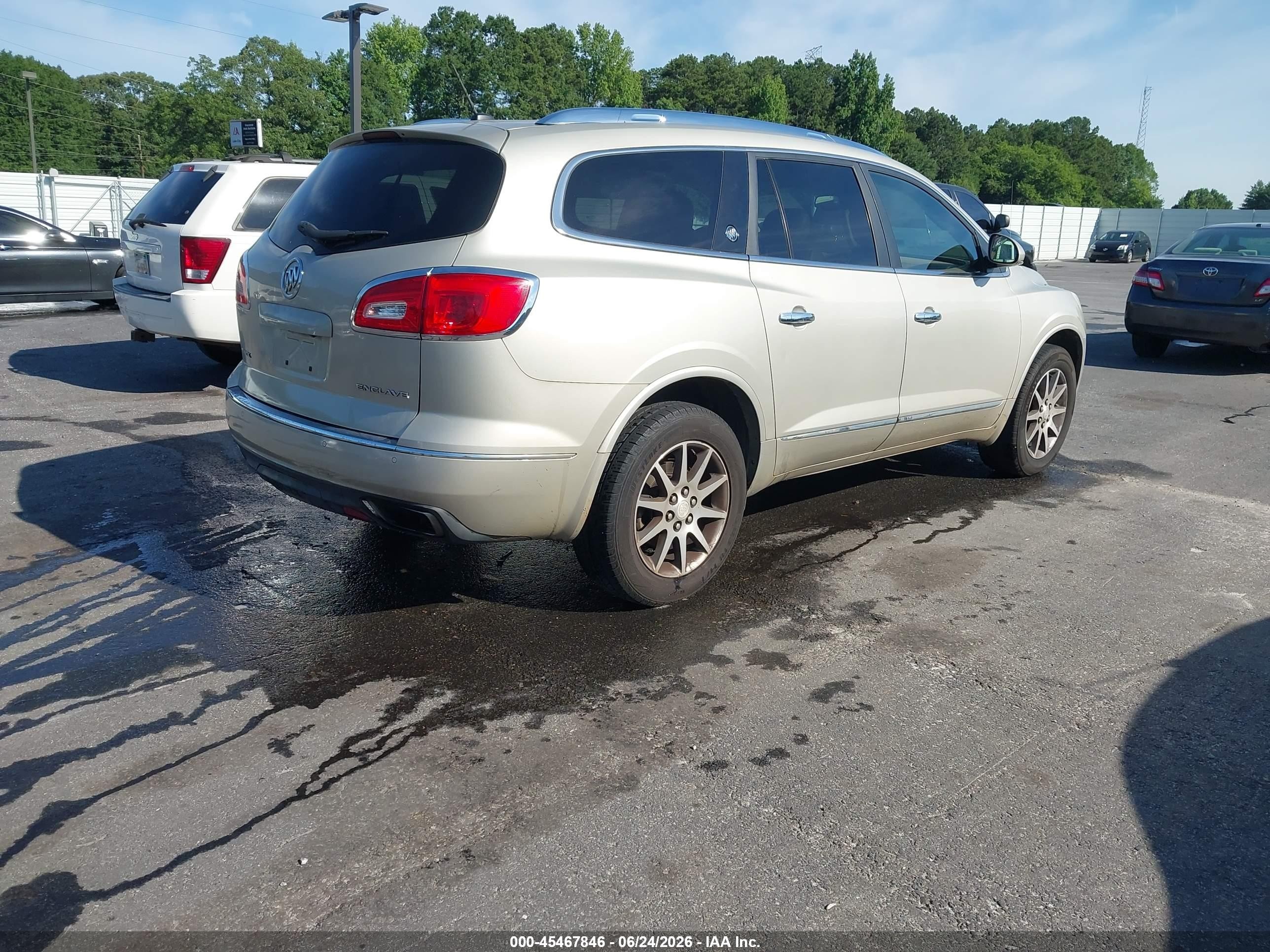 2013 Buick Enclave Leather Beige vin: 5GAKRCKDXDJ266191