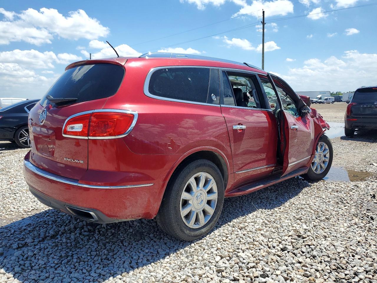 2014 Buick Enclave Red vin: 5GAKRCKDXEJ280013