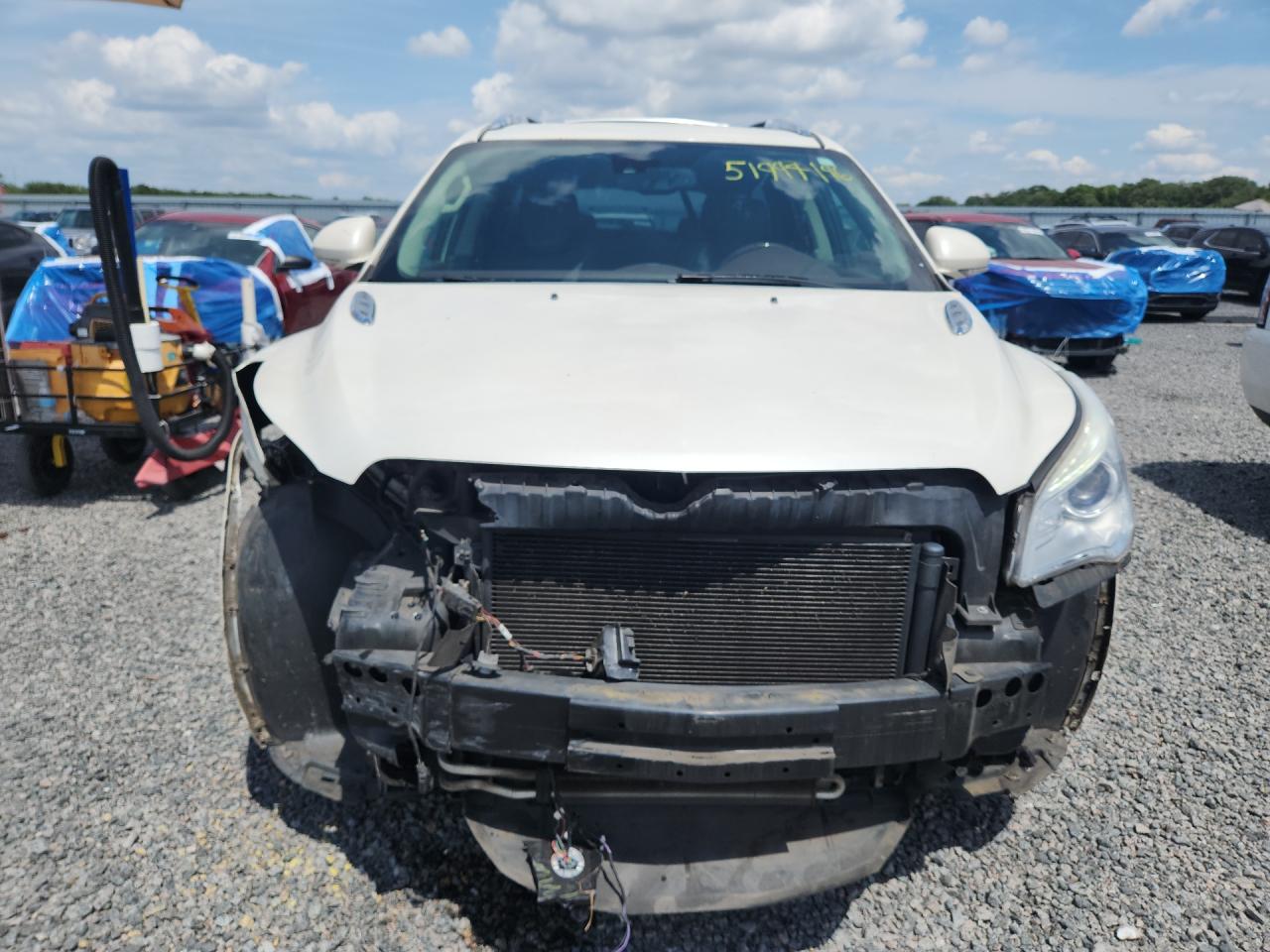 2014 Buick Enclave White vin: 5GAKRCKDXEJ286667