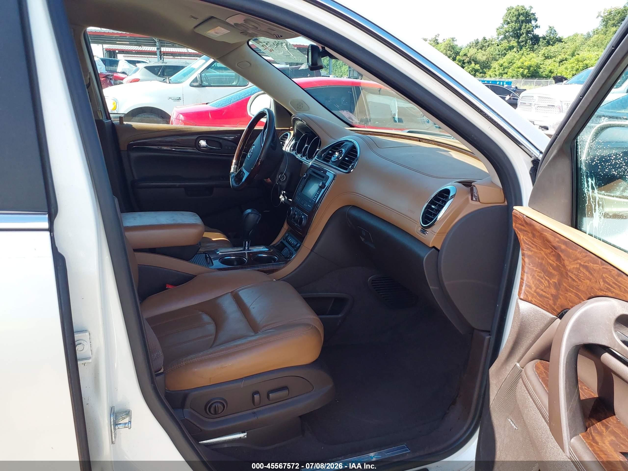 2015 Buick Enclave Premium White vin: 5GAKRCKDXFJ234134