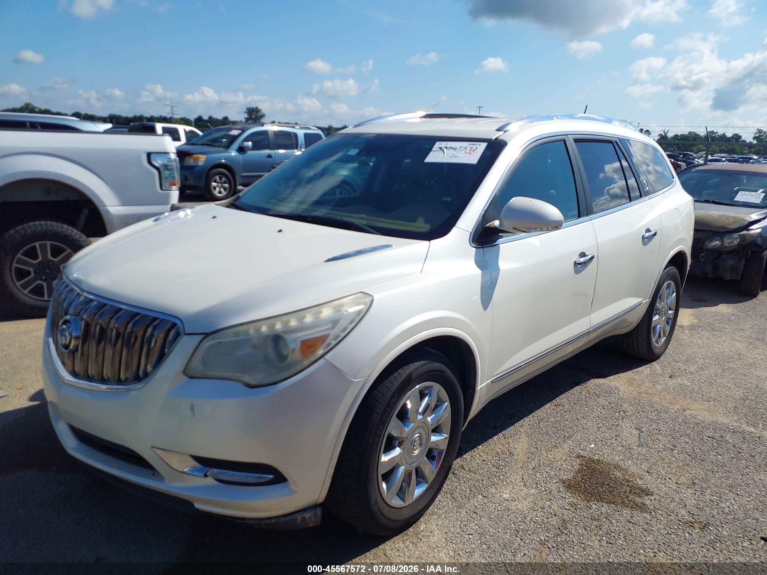 2015 Buick Enclave Premium White vin: 5GAKRCKDXFJ234134