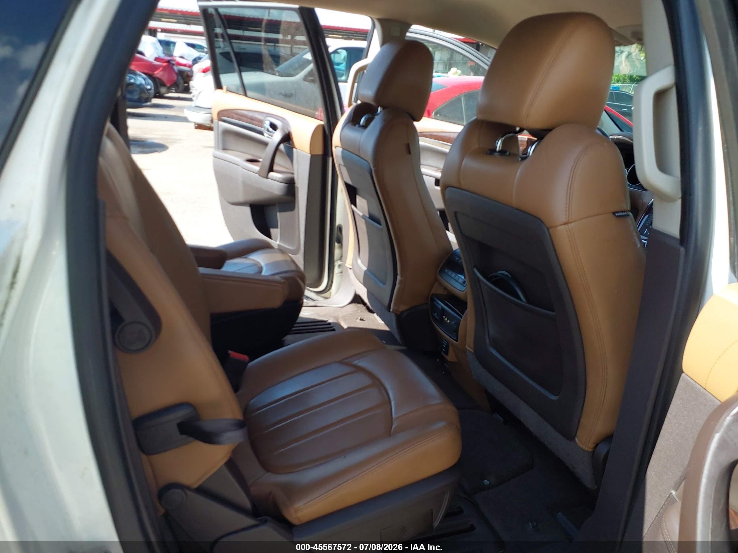 2015 Buick Enclave Premium White vin: 5GAKRCKDXFJ234134