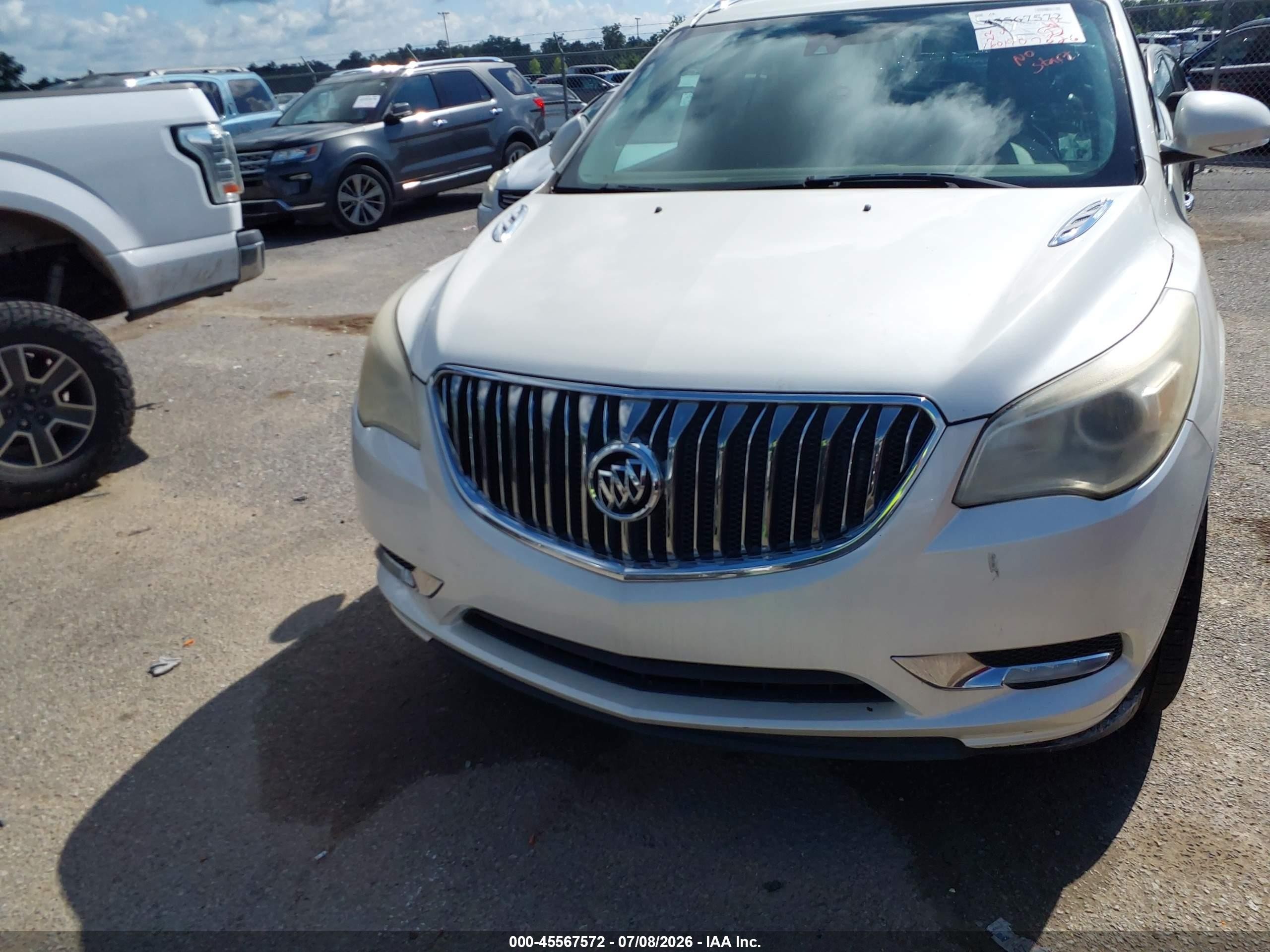 2015 Buick Enclave Premium White vin: 5GAKRCKDXFJ234134
