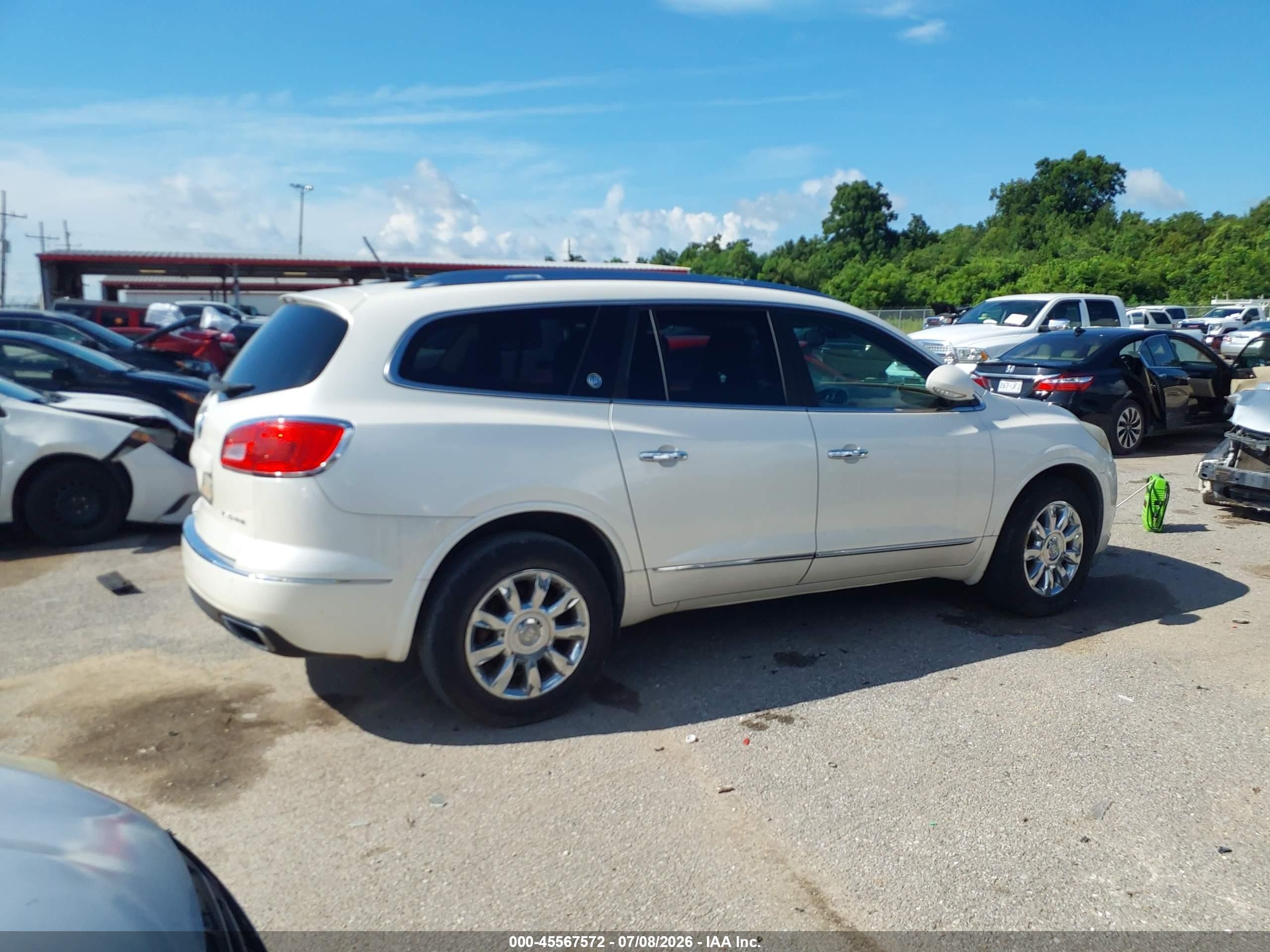 2015 Buick Enclave Premium White vin: 5GAKRCKDXFJ234134