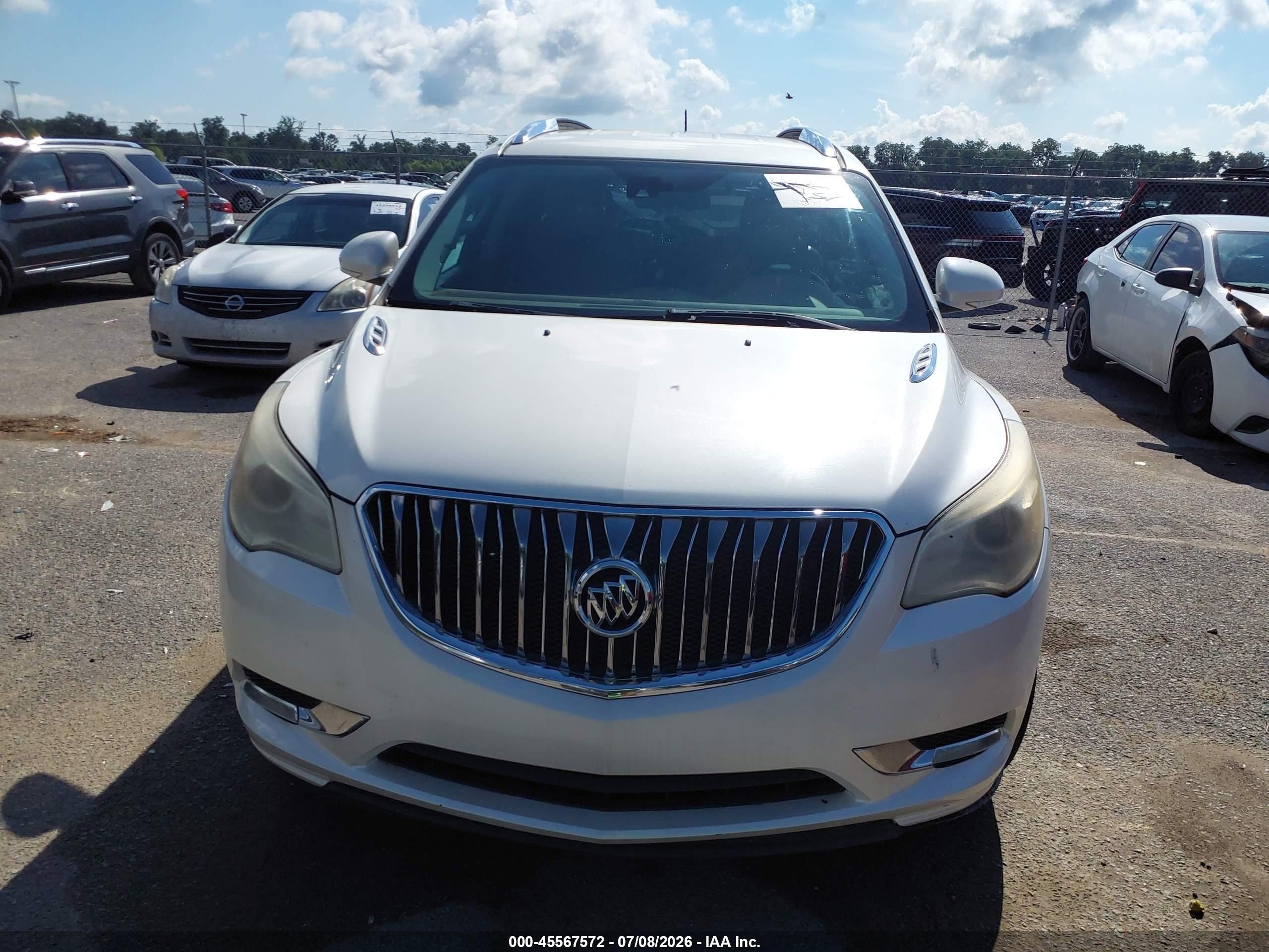 2015 Buick Enclave Premium White vin: 5GAKRCKDXFJ234134