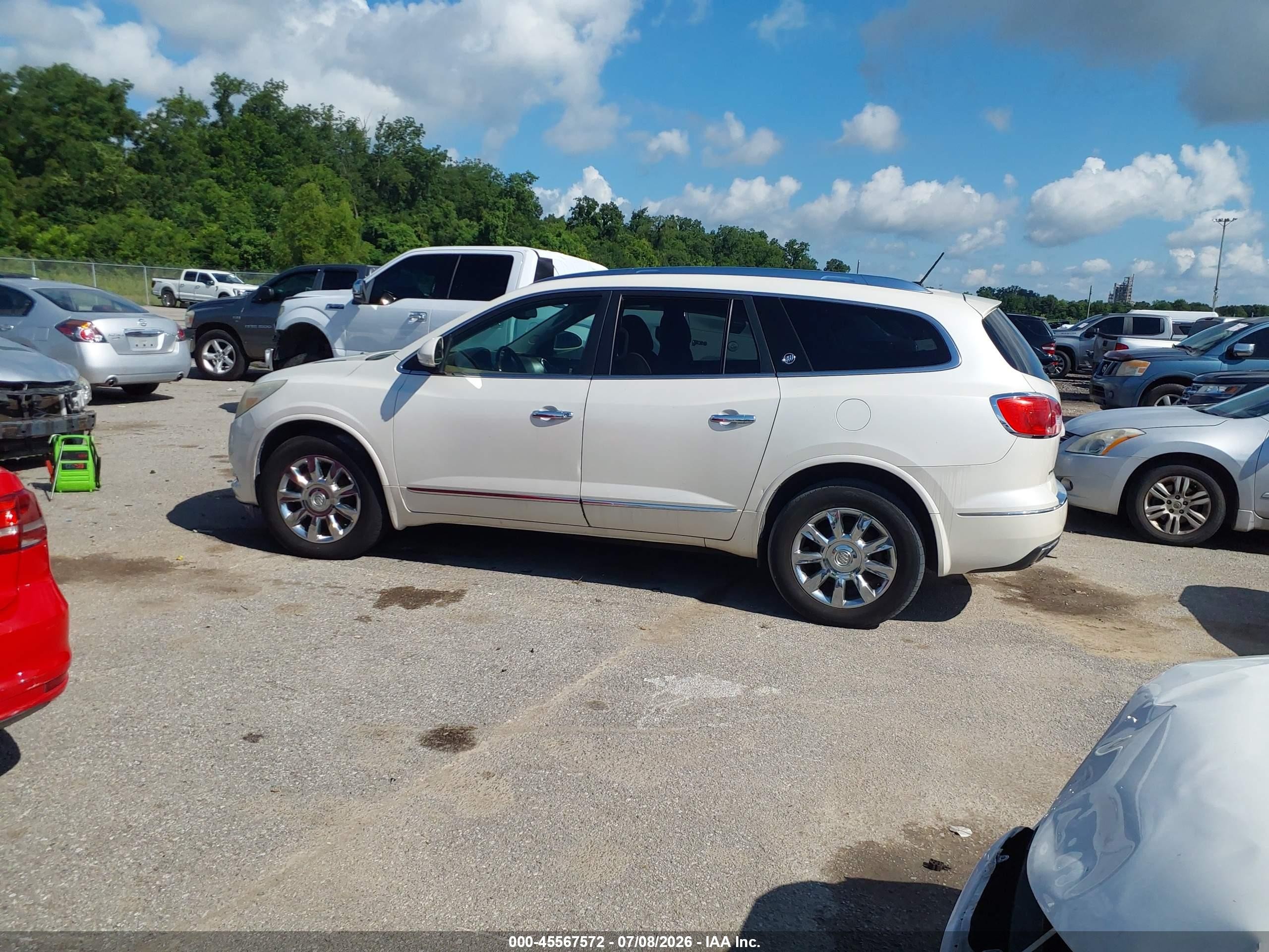 2015 Buick Enclave Premium White vin: 5GAKRCKDXFJ234134
