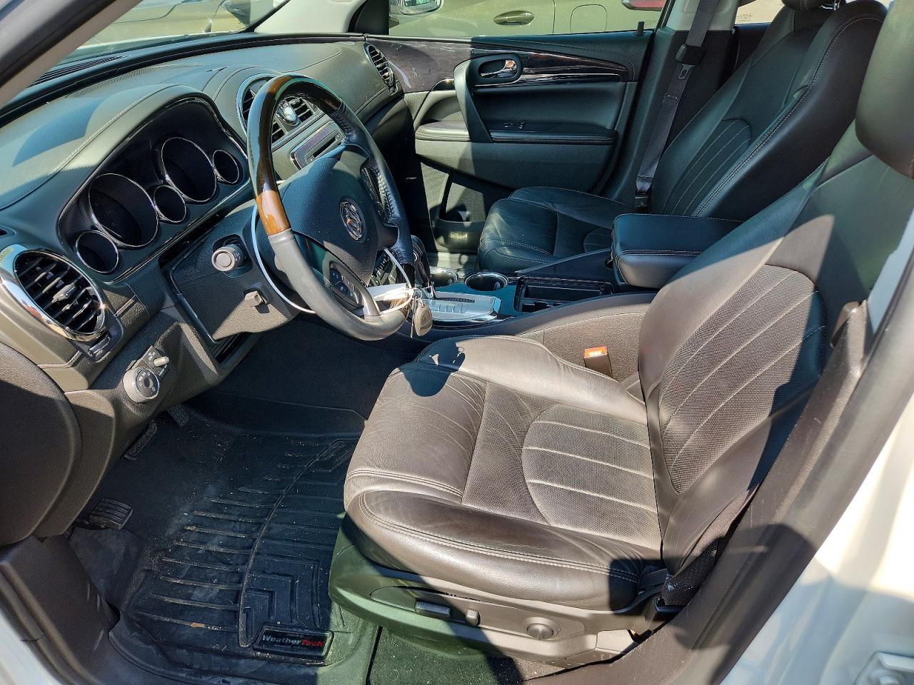 2015 Buick Enclave White vin: 5GAKRCKDXFJ318423