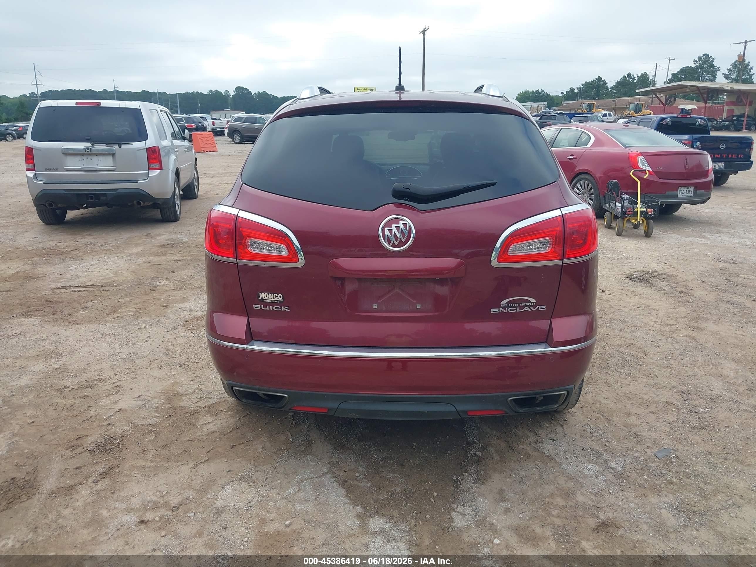 2015 Buick Enclave Premium Burgundy vin: 5GAKRCKDXFJ356203