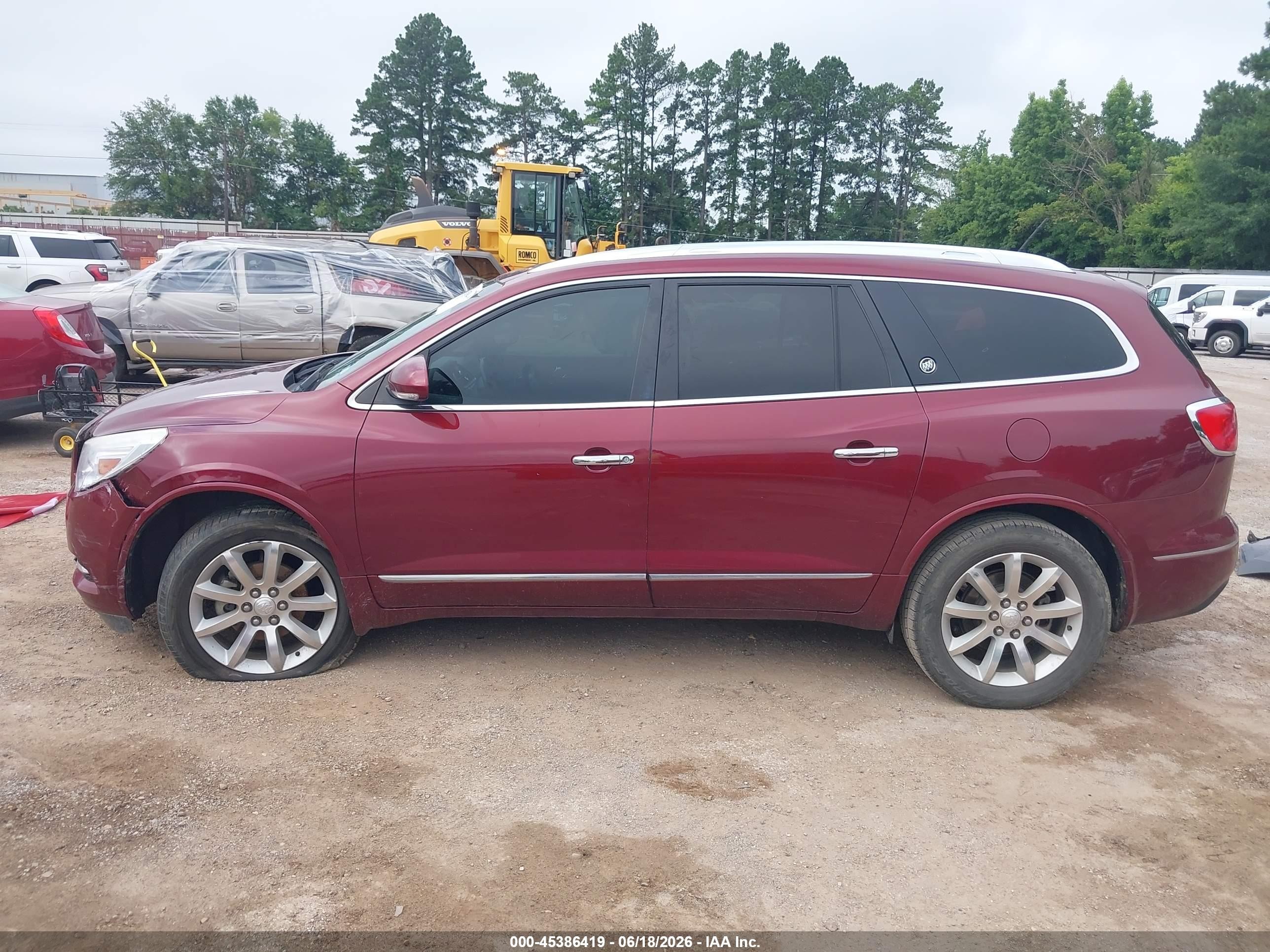 2015 Buick Enclave Premium Burgundy vin: 5GAKRCKDXFJ356203