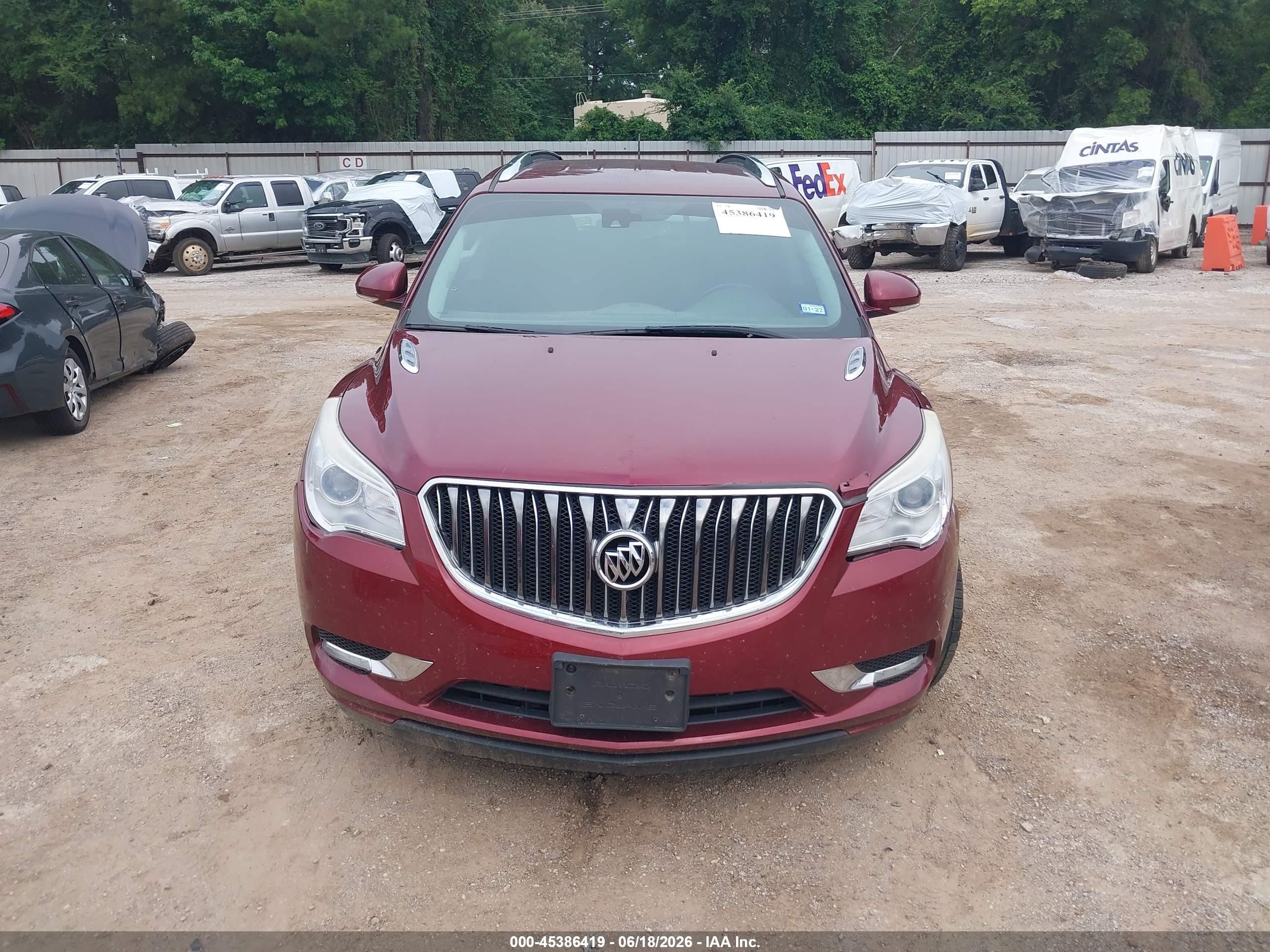 2015 Buick Enclave Premium Burgundy vin: 5GAKRCKDXFJ356203