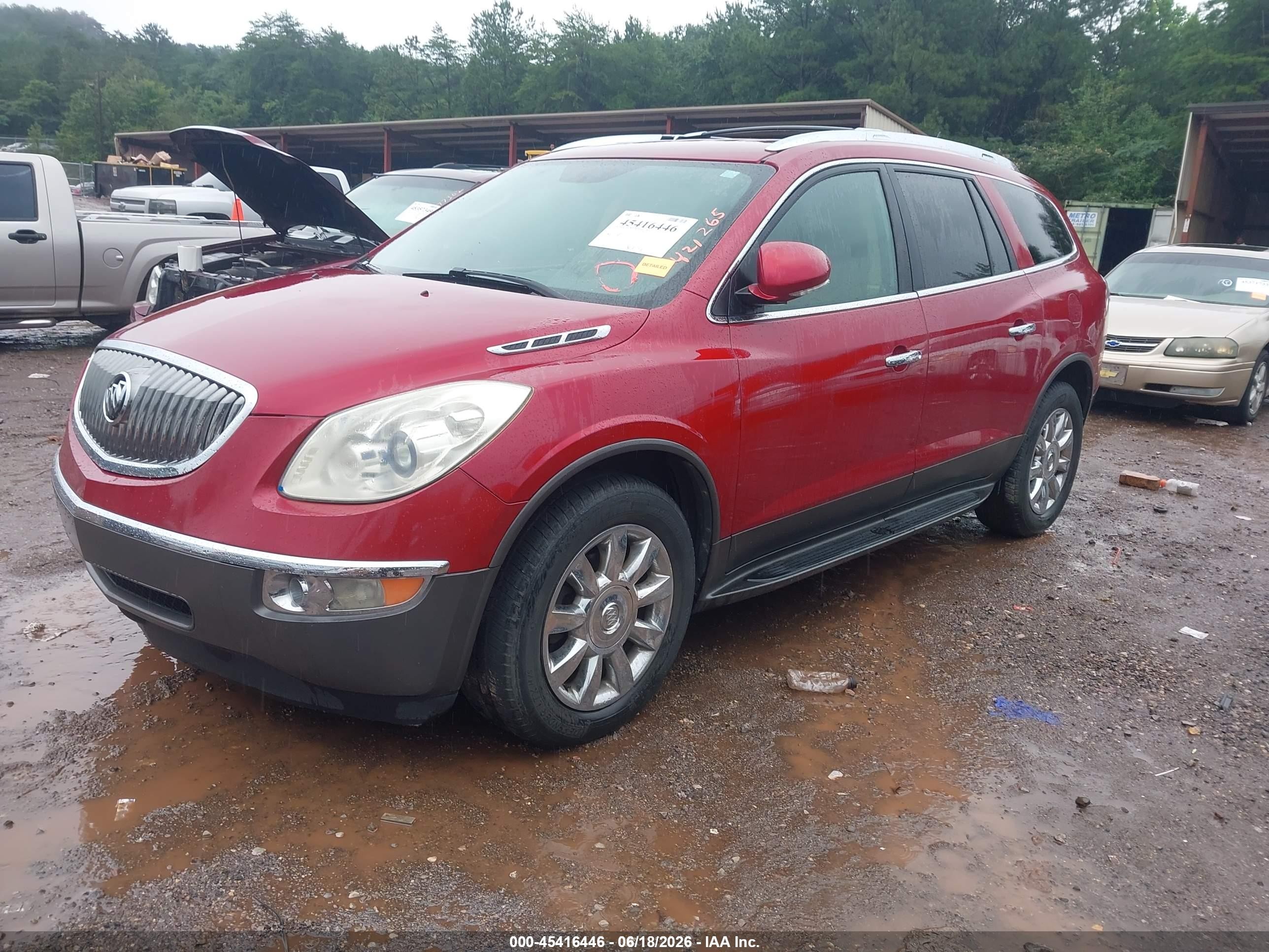2012 Buick Enclave Premium Red vin: 5GAKRDED0CJ421265
