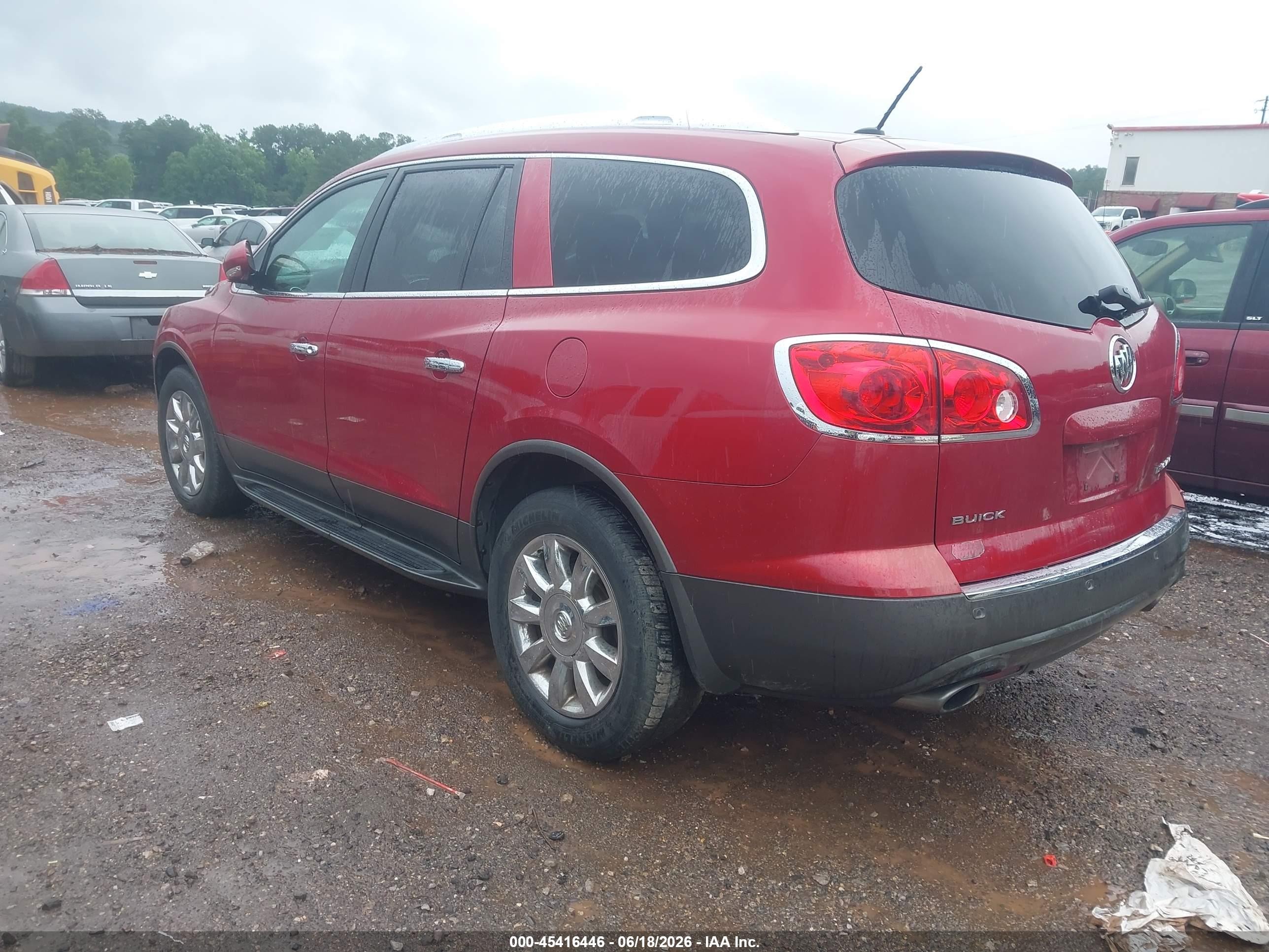 2012 Buick Enclave Premium Red vin: 5GAKRDED0CJ421265