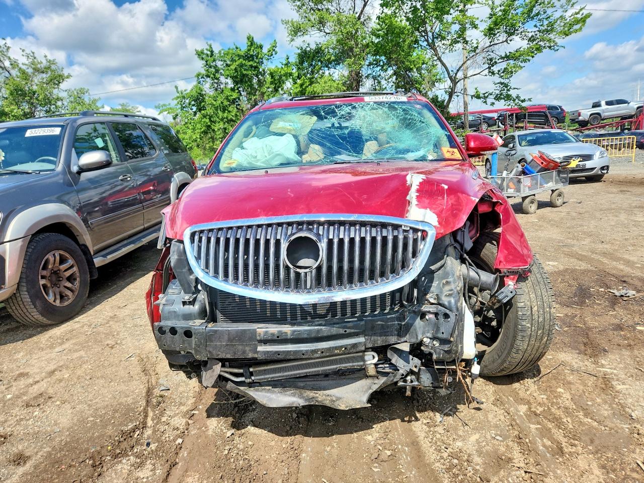 2012 Buick Enclave Red vin: 5GAKRDED1CJ339948