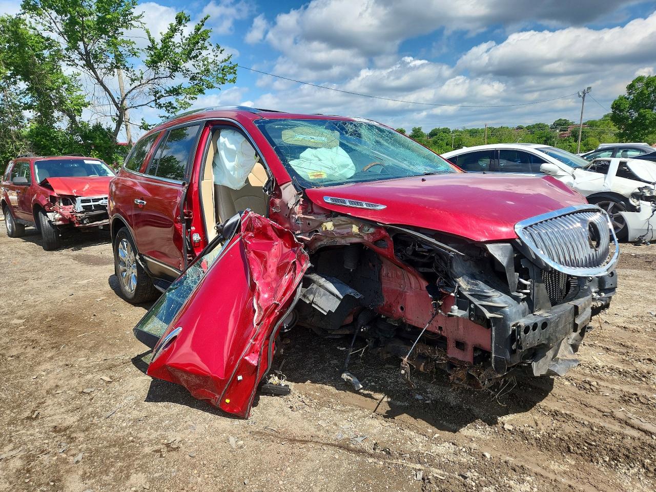 2012 Buick Enclave Red vin: 5GAKRDED1CJ339948