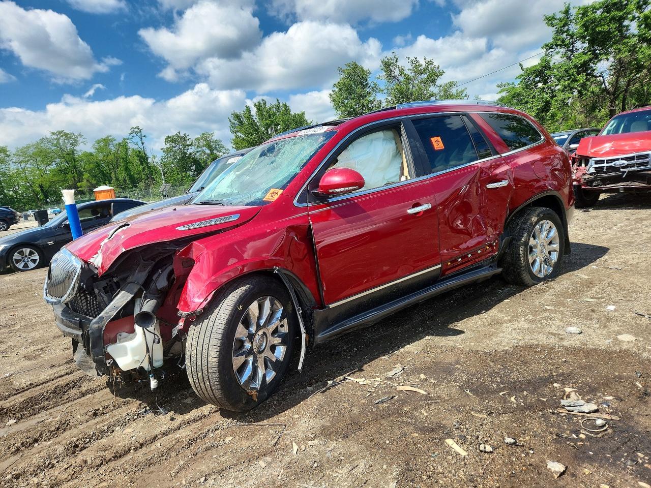 2012 Buick Enclave Red vin: 5GAKRDED1CJ339948