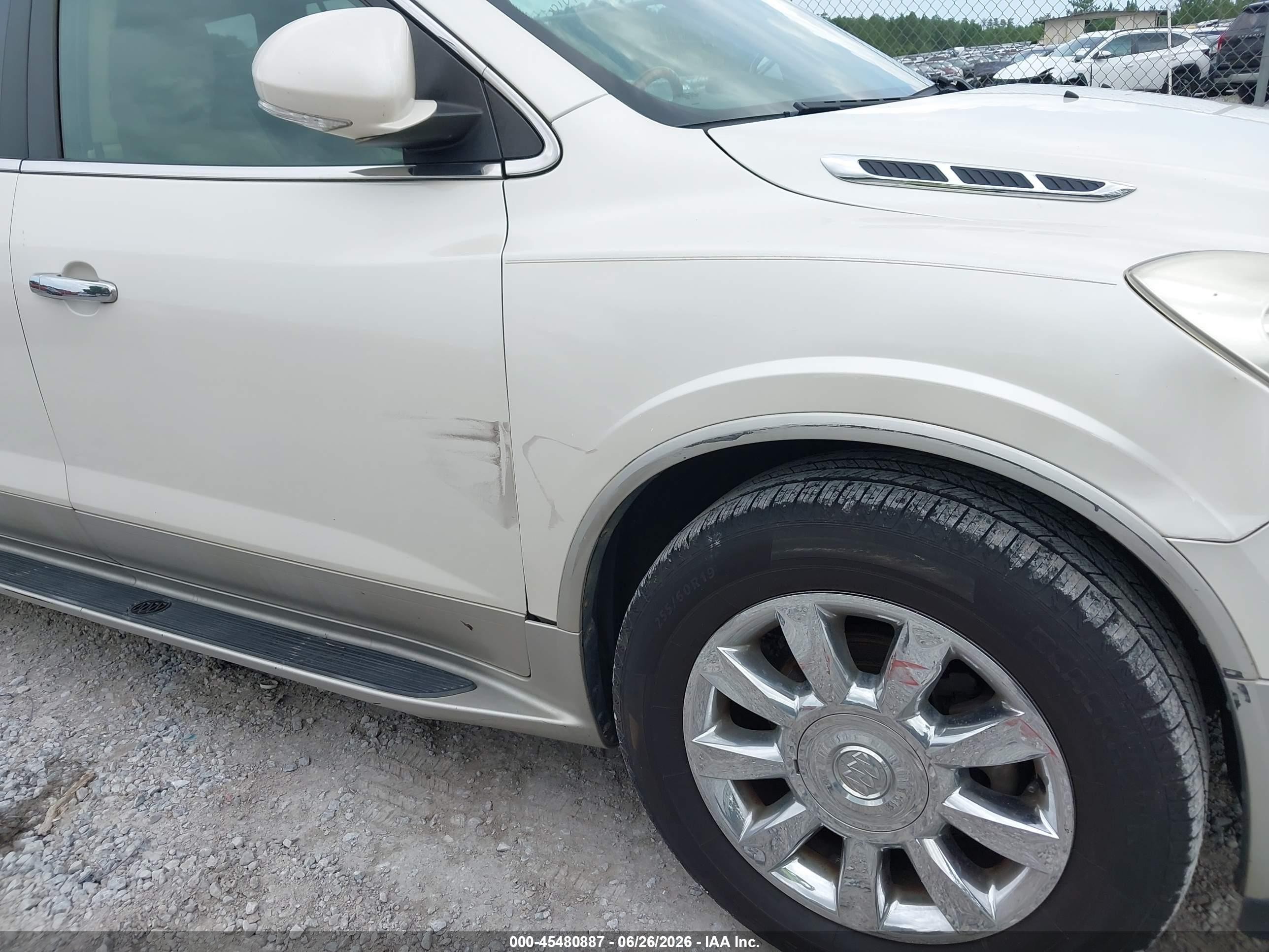 2012 Buick Enclave Premium White vin: 5GAKRDED2CJ364695