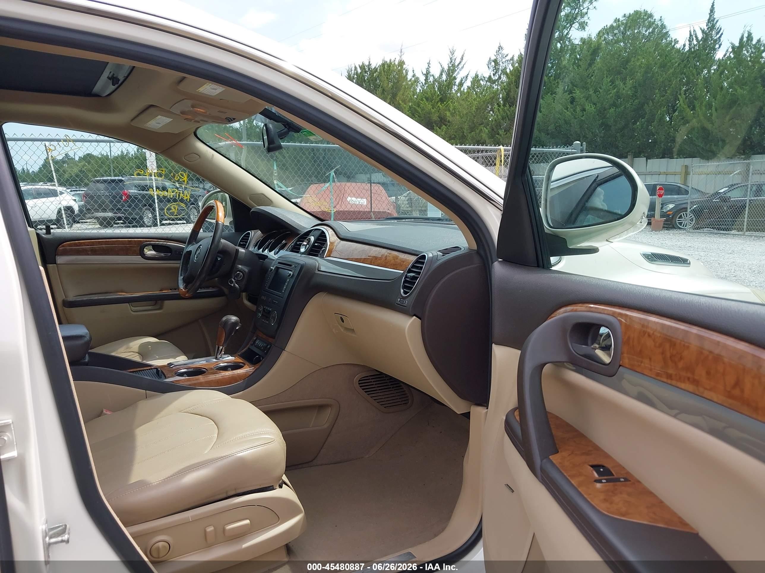 2012 Buick Enclave Premium White vin: 5GAKRDED2CJ364695