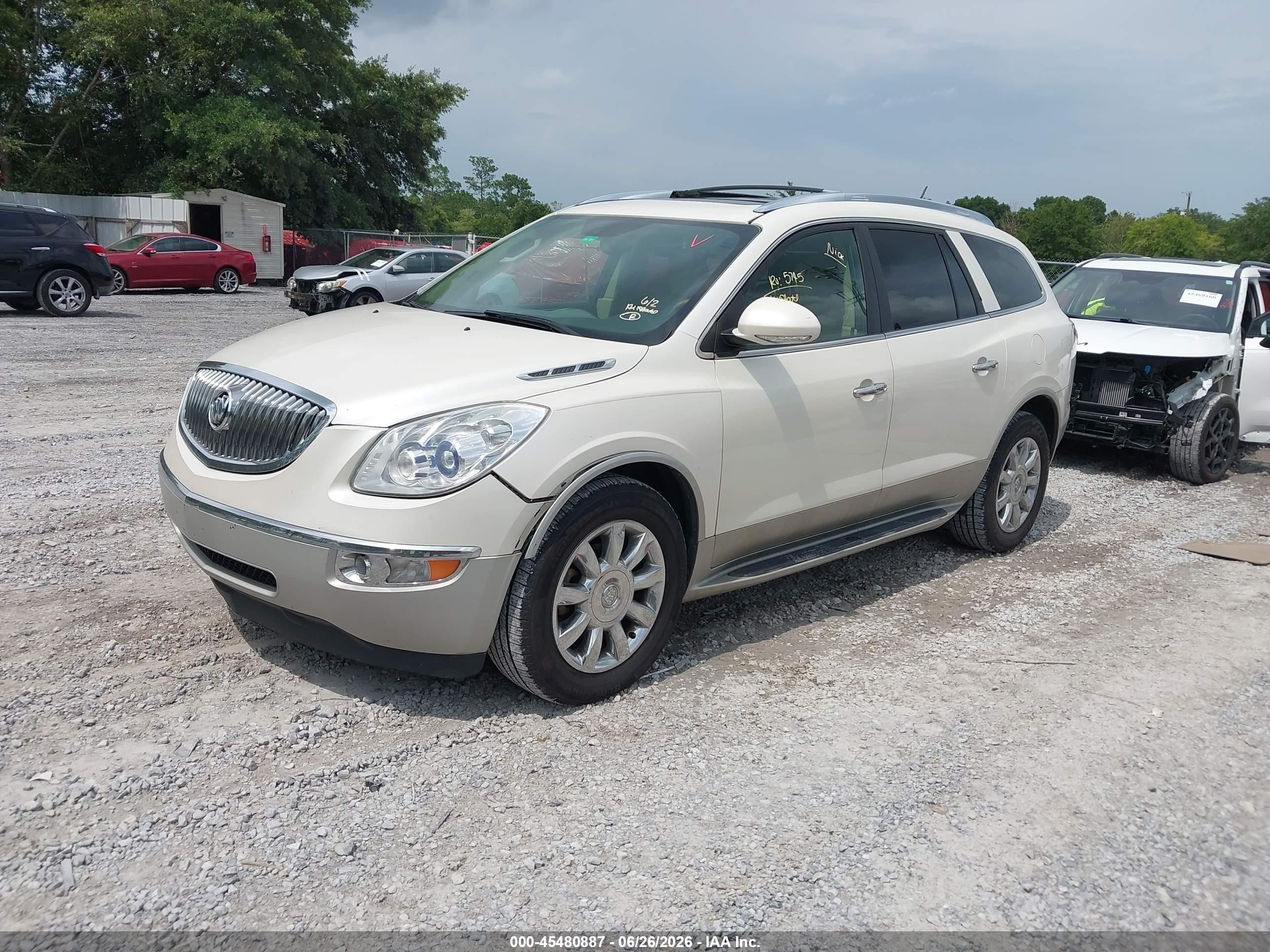 2012 Buick Enclave Premium White vin: 5GAKRDED2CJ364695
