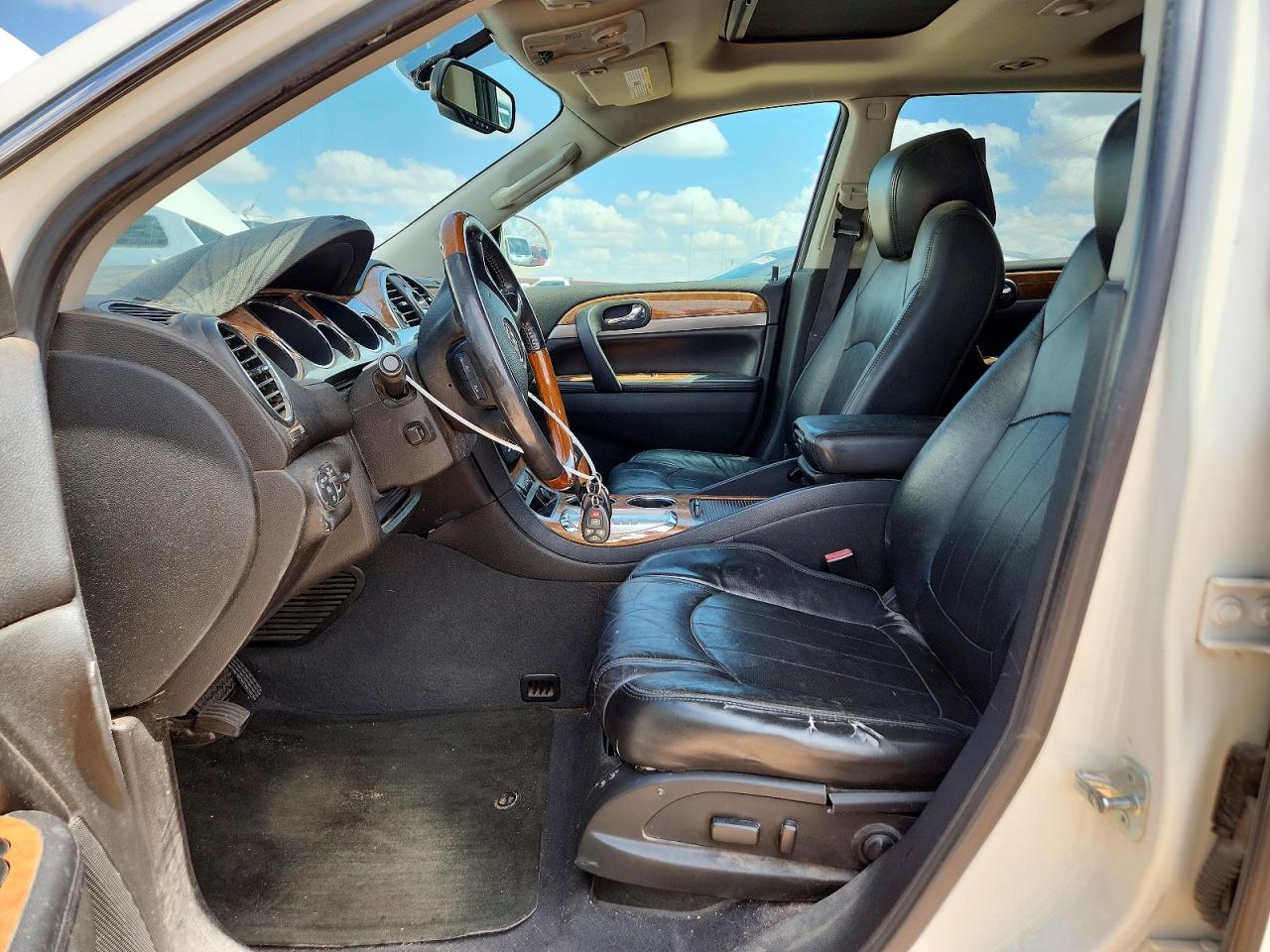 2012 Buick Enclave White vin: 5GAKRDED6CJ382777
