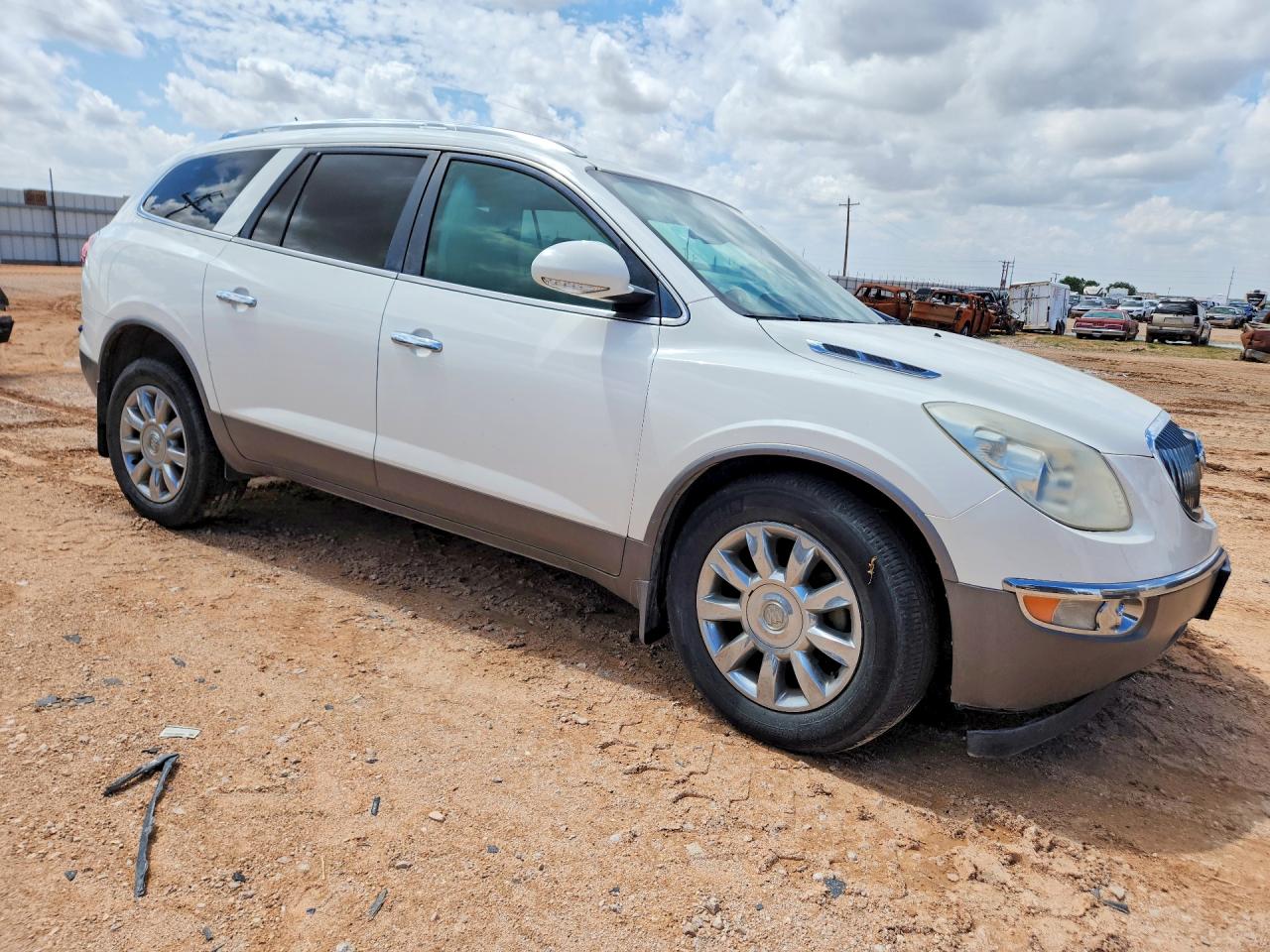 2012 Buick Enclave White vin: 5GAKRDED6CJ382777