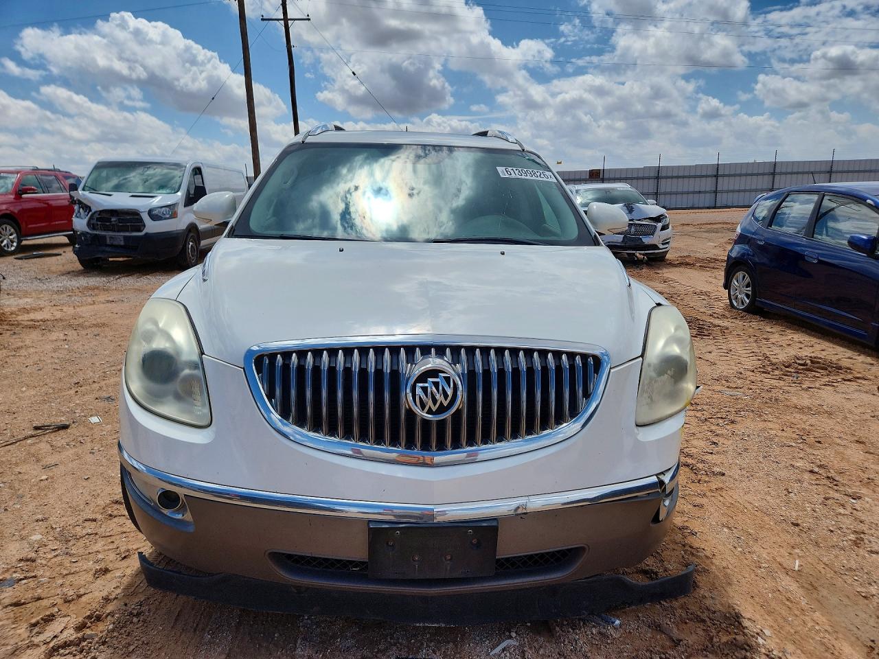 2012 Buick Enclave White vin: 5GAKRDED6CJ382777